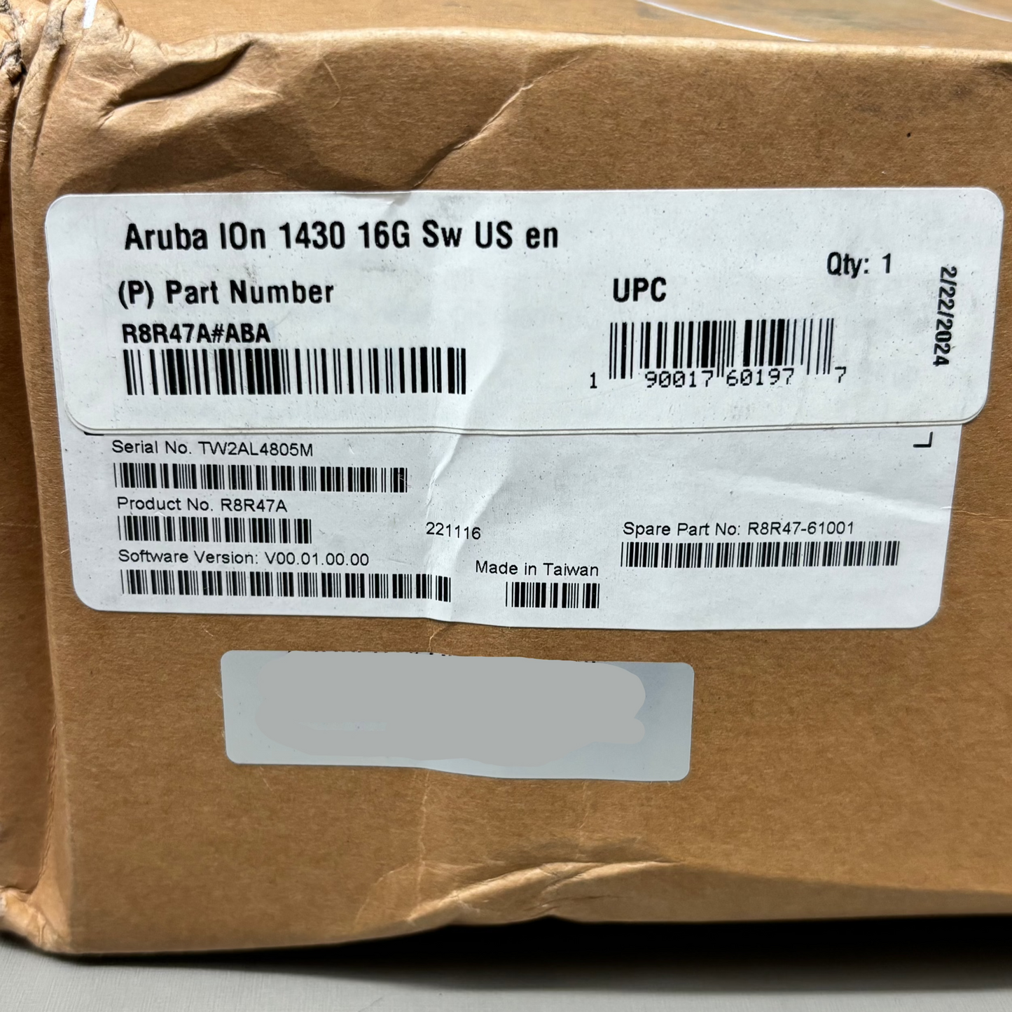 ARUBA HPE R8R47-61001 Instant On 1430 16G Switch 16 ports