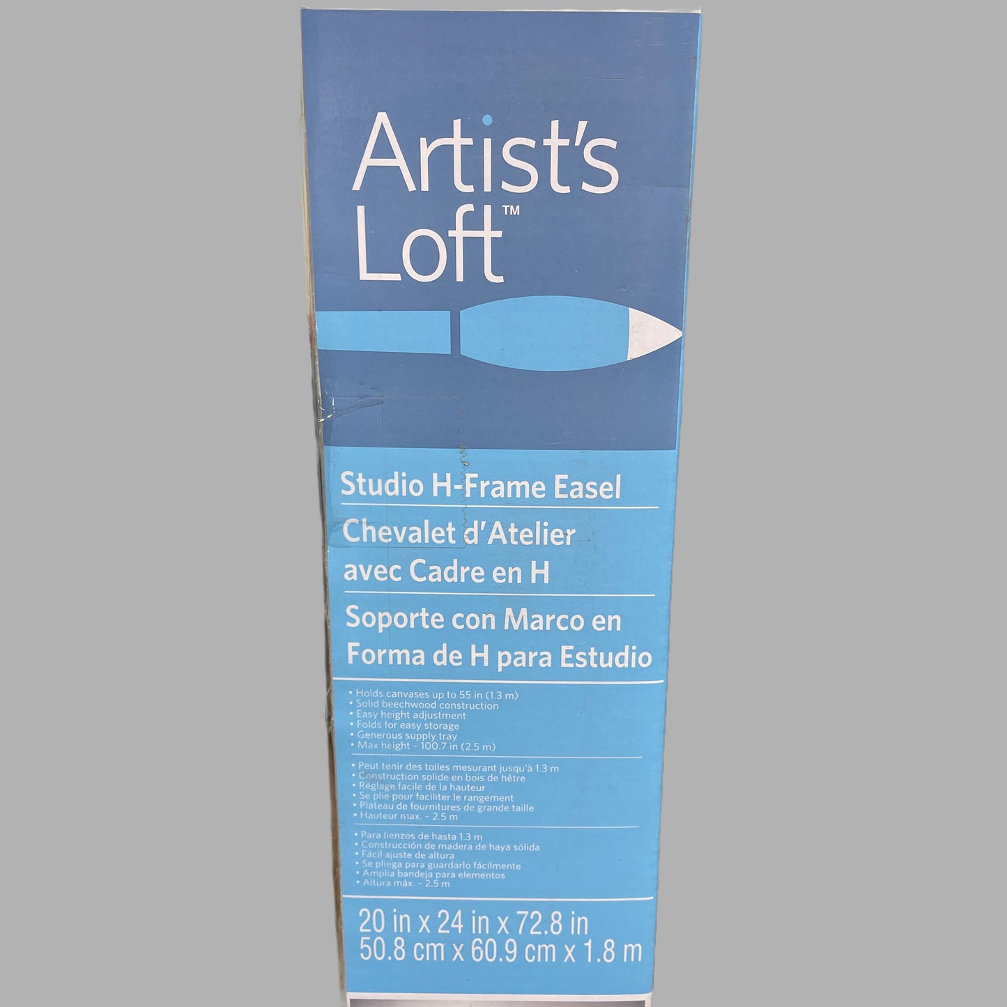 ARTIST'S LOFT Studio H-Frame Easel Natural Wood Finish 10318241