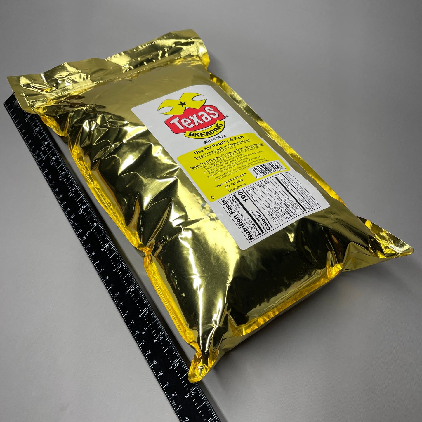 ZA@ TEXAS BREADING Texas Fried Chicken Breading 5 lb Bag Original Extra Crispy BB 02/2027