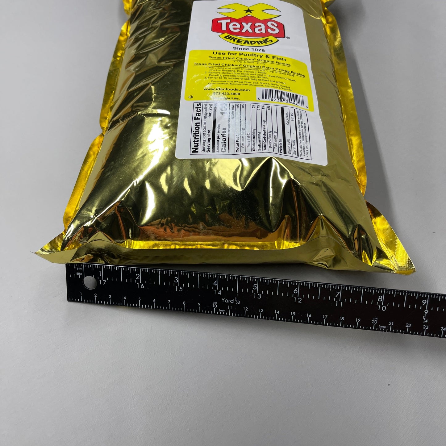 ZA@ TEXAS BREADING Texas Fried Chicken Breading 5 lb Bag Original Extra Crispy BB 02/2027