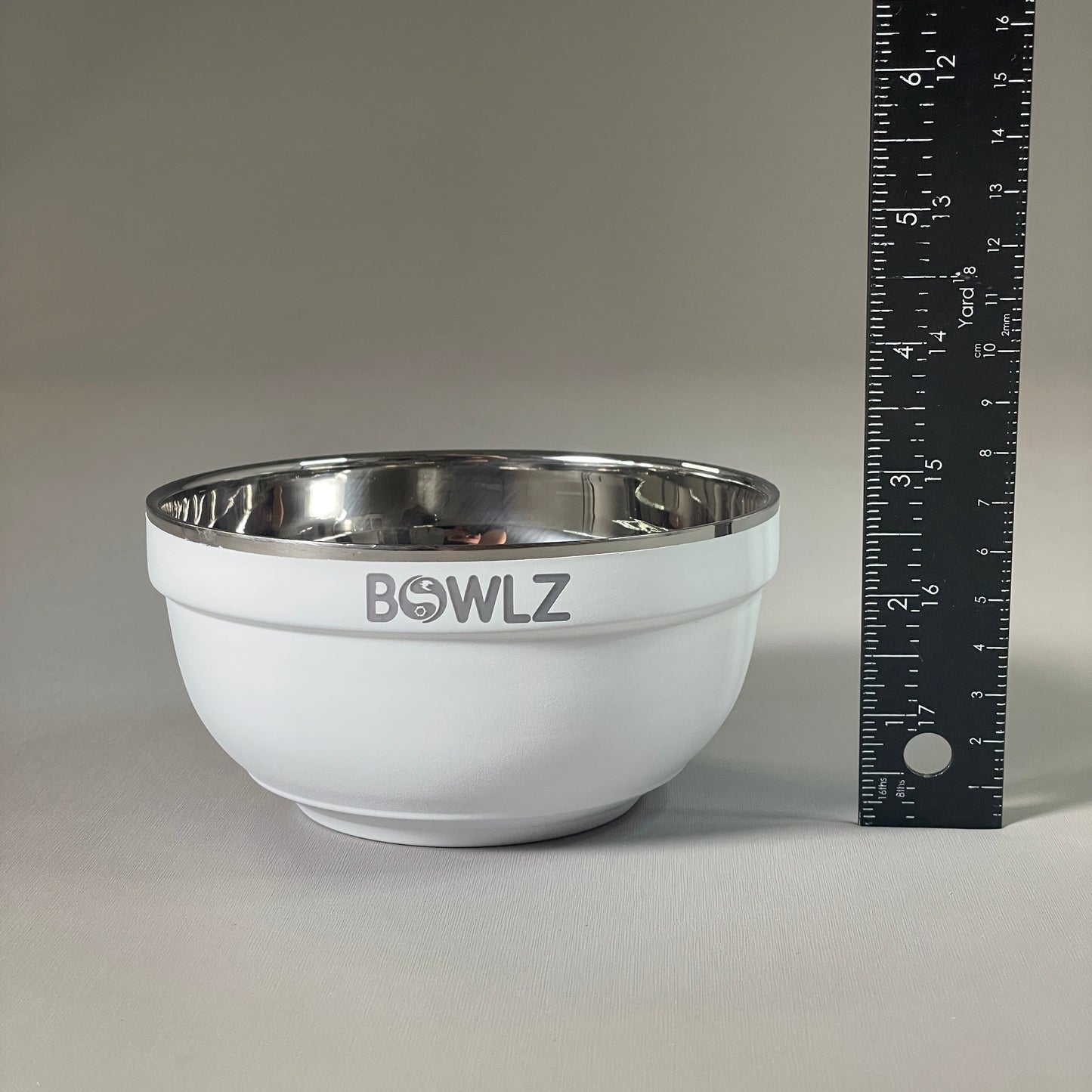 ZA@ BOWLZ Set of 6 Stainless Steel Insulated bowl 16 oz White (New) ~Keeps Ice Cream Cold!~ C