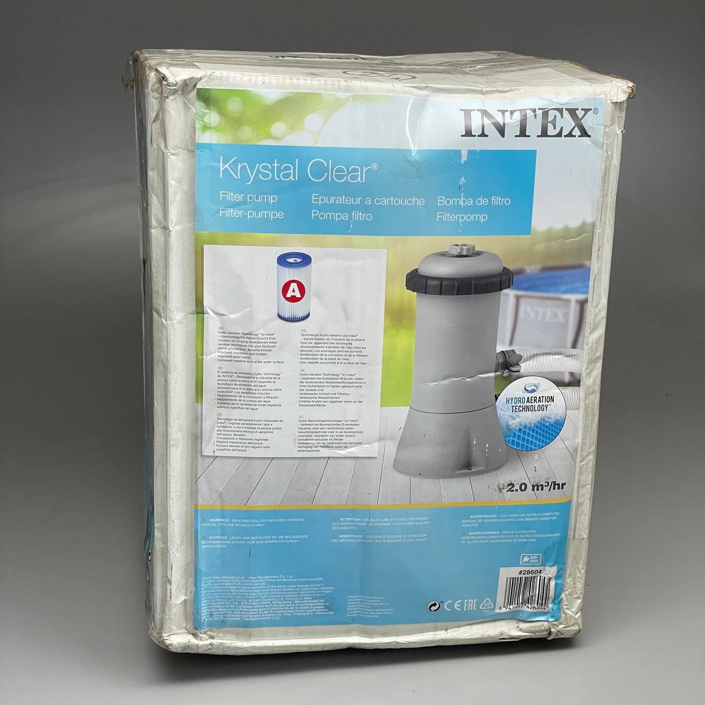 ZA@ INTEX Clear™ Cartridge Filter Pump #604 (AS-IS, Used, – PayWut