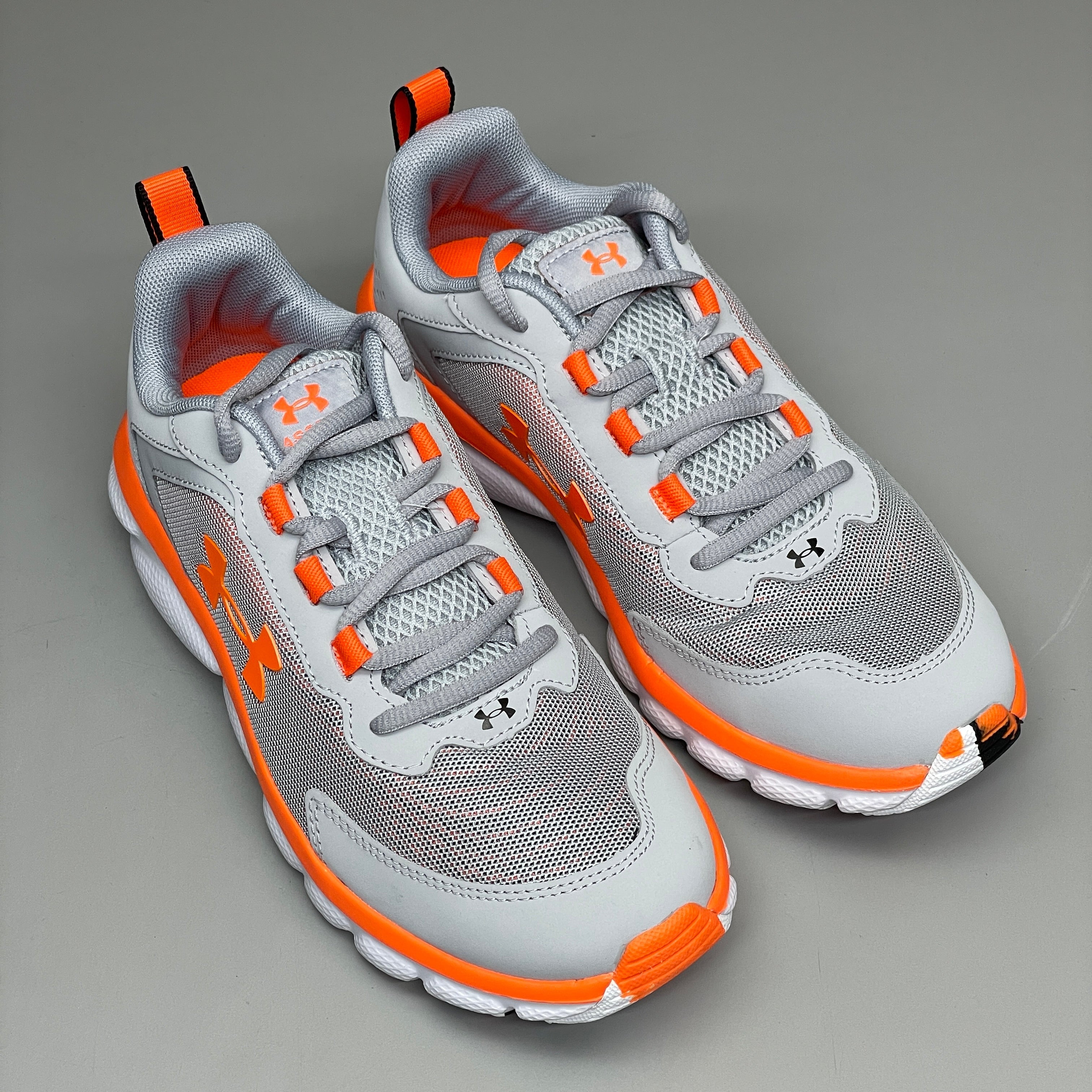 Bright orange under hot sale armour shoes