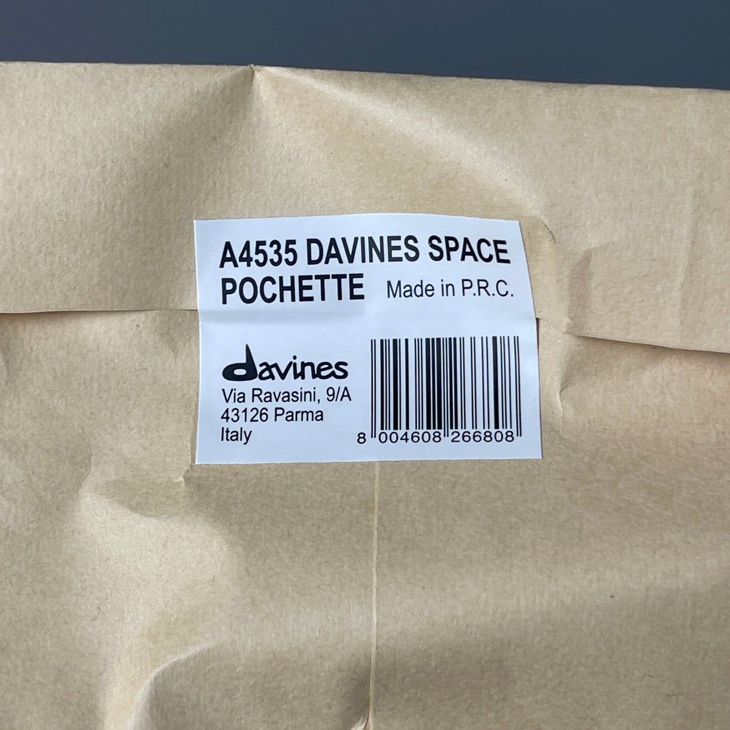 ZA@ DAVINES Canvas Space Pochette / Toiletry Bag (6 PACK) A4535 (New) A