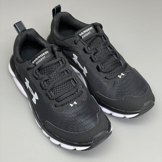 UNDER ARMOUR UA Charged Assert 9 Running Shoes Men's Sz 7.5 Black/White 3024590-001 (New)