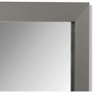 ZA@ AMERICAN PRIDE PROFESSIONAL Decorative Framed Mirror 42" x 42" Brushed Nickel 954242E202