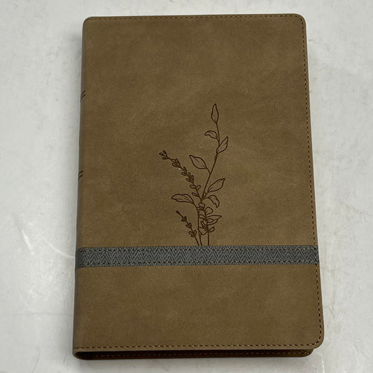 HOLMAN KJV Large Print Personal Size Reference Bible Indexed Earthen Suedesoft Leathertouch - Light Brown
