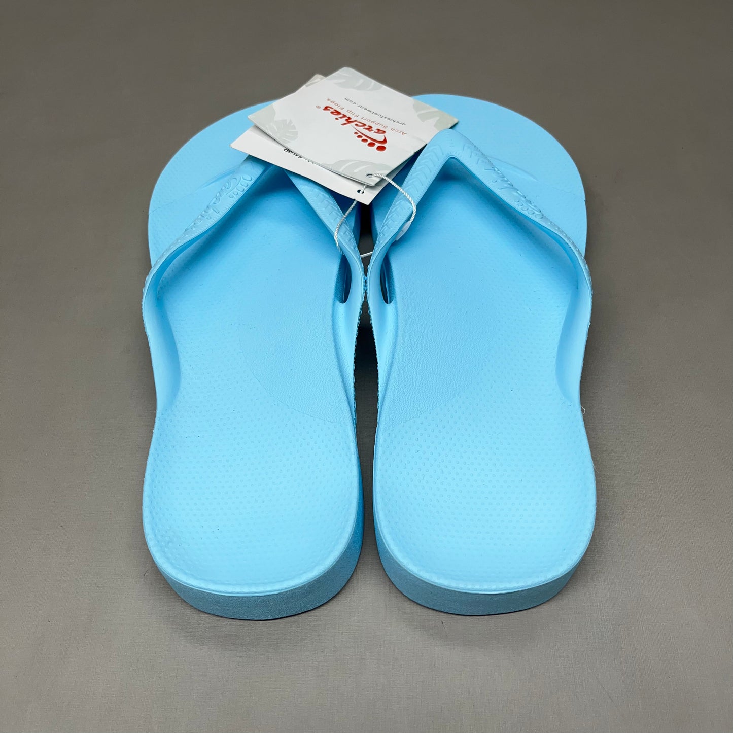 ARCHIES Arch Support Thongs HIGH SUPPORT Flip Flops Wmn's Sz 5 Men's 4 baby blue (New)