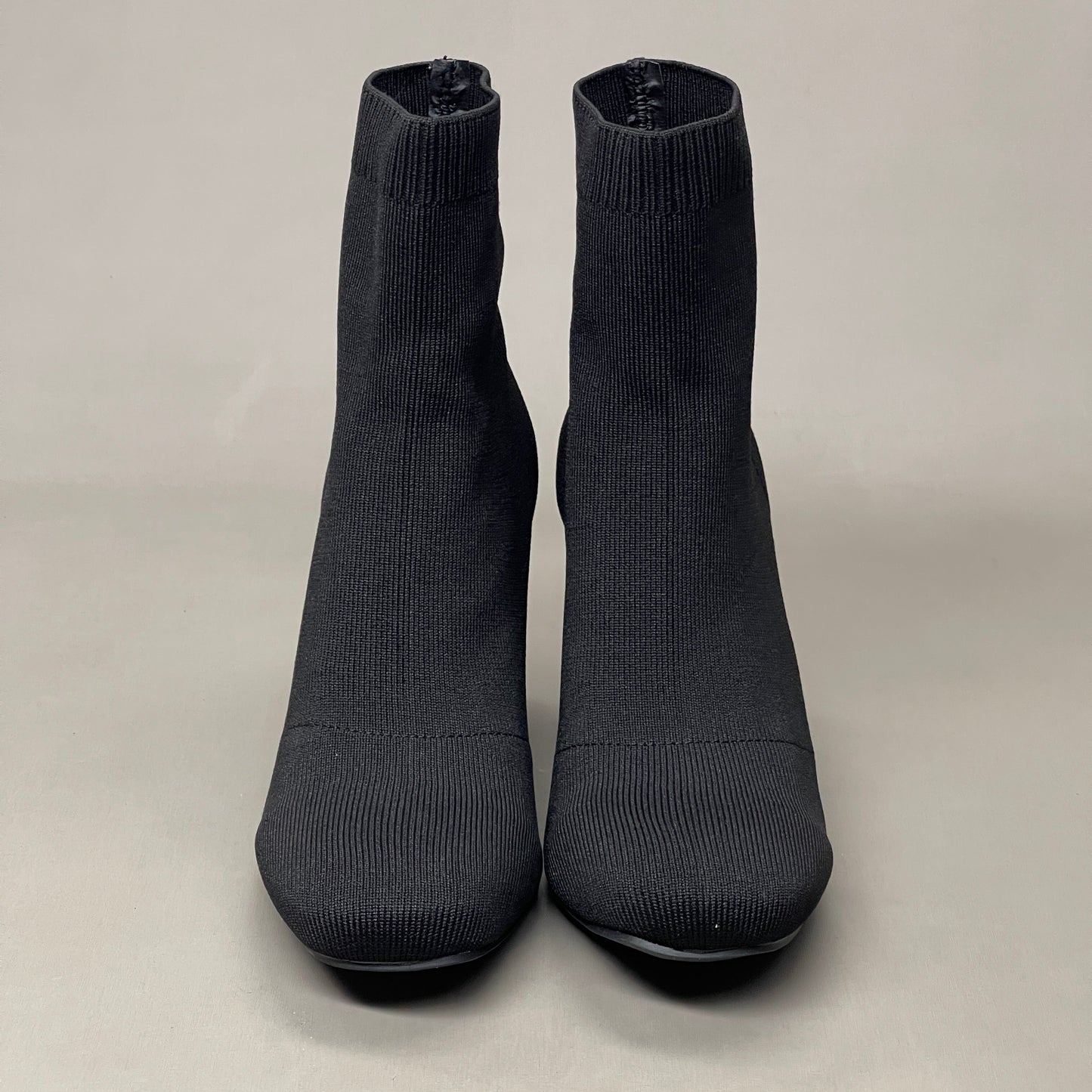 MIA Erika Fly Knit Booties Dress Boots Black 2” Heel Sz 6.5 GS7553115Y (New)