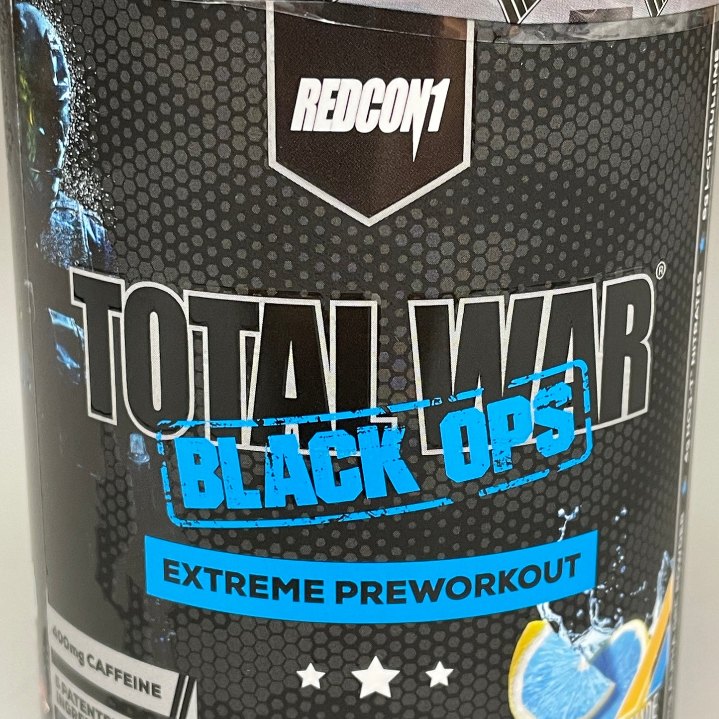 RECON1 Total War Black Ops Extreme Preworkout Blue Lemonade 13.62 oz BB 01/25 (New)