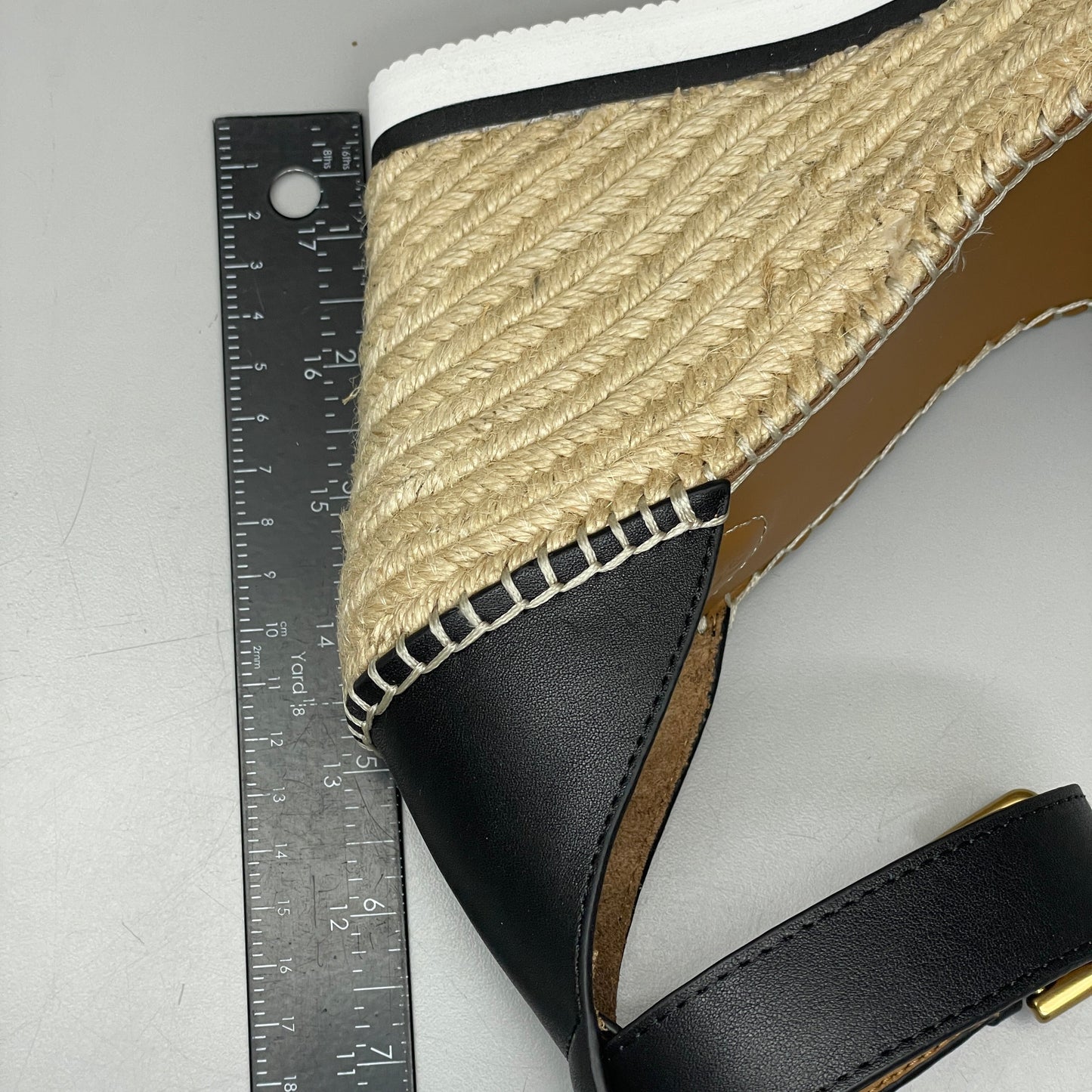 SEE BY CHLOÉ Glyn Calf Espadrille High Platform Sandals Black Women's Sz 11 EU 41 SB26152 (New)