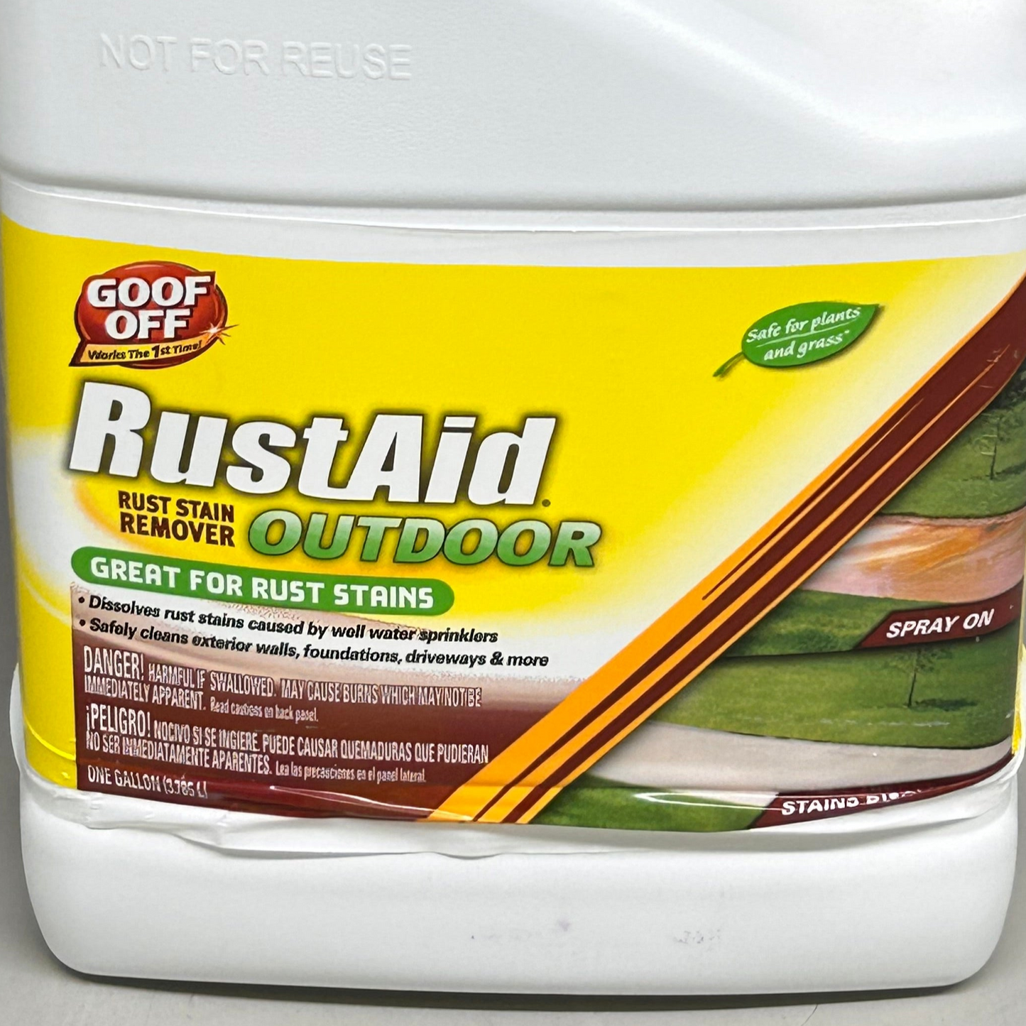 GOOF OFF (1 Gallon) RustAid Outdoor Rust Stain Remover J9373