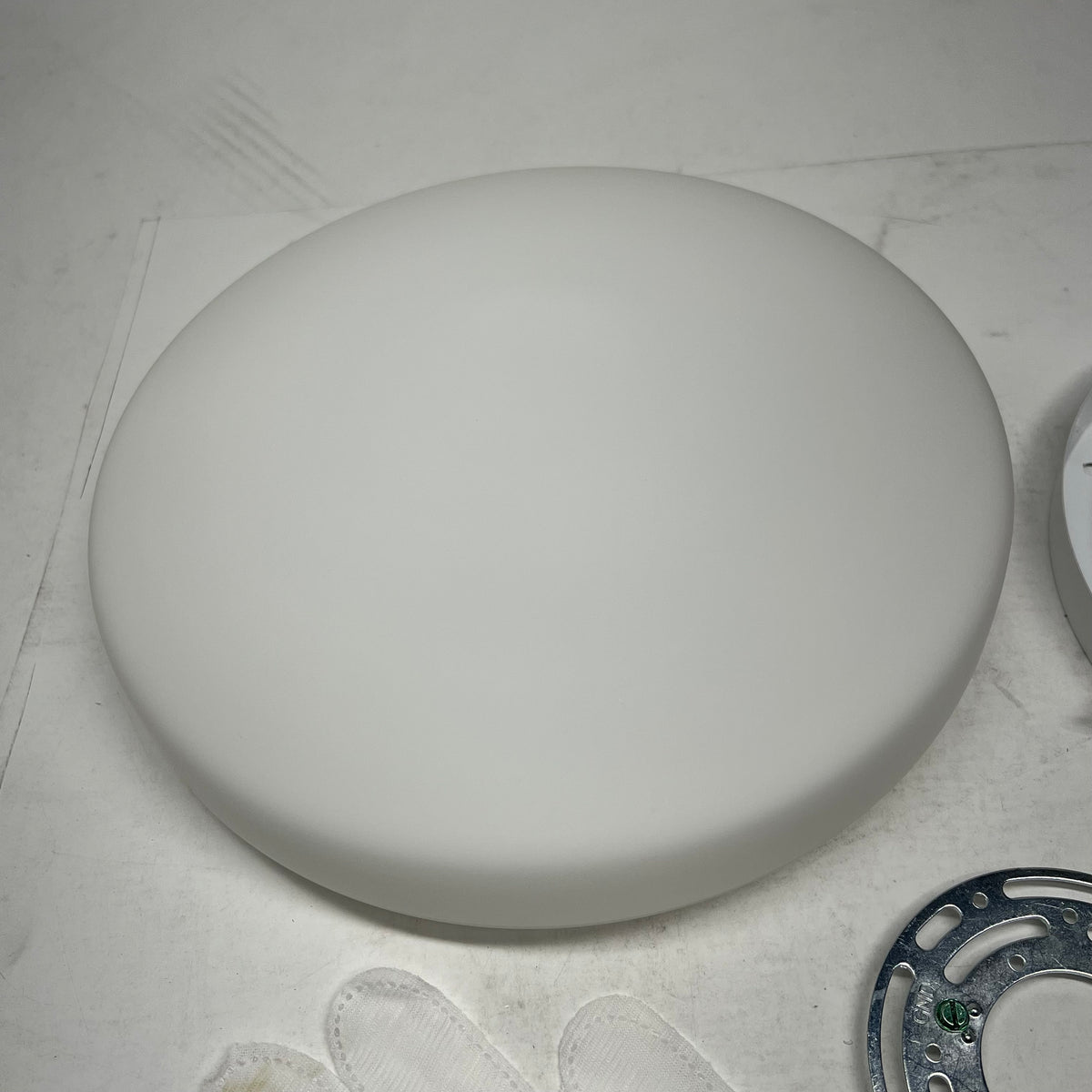 KUZCO LIGHTING Trafalgar Led Flush Mount Ceiling Fixture 11" W White FM11011-WH