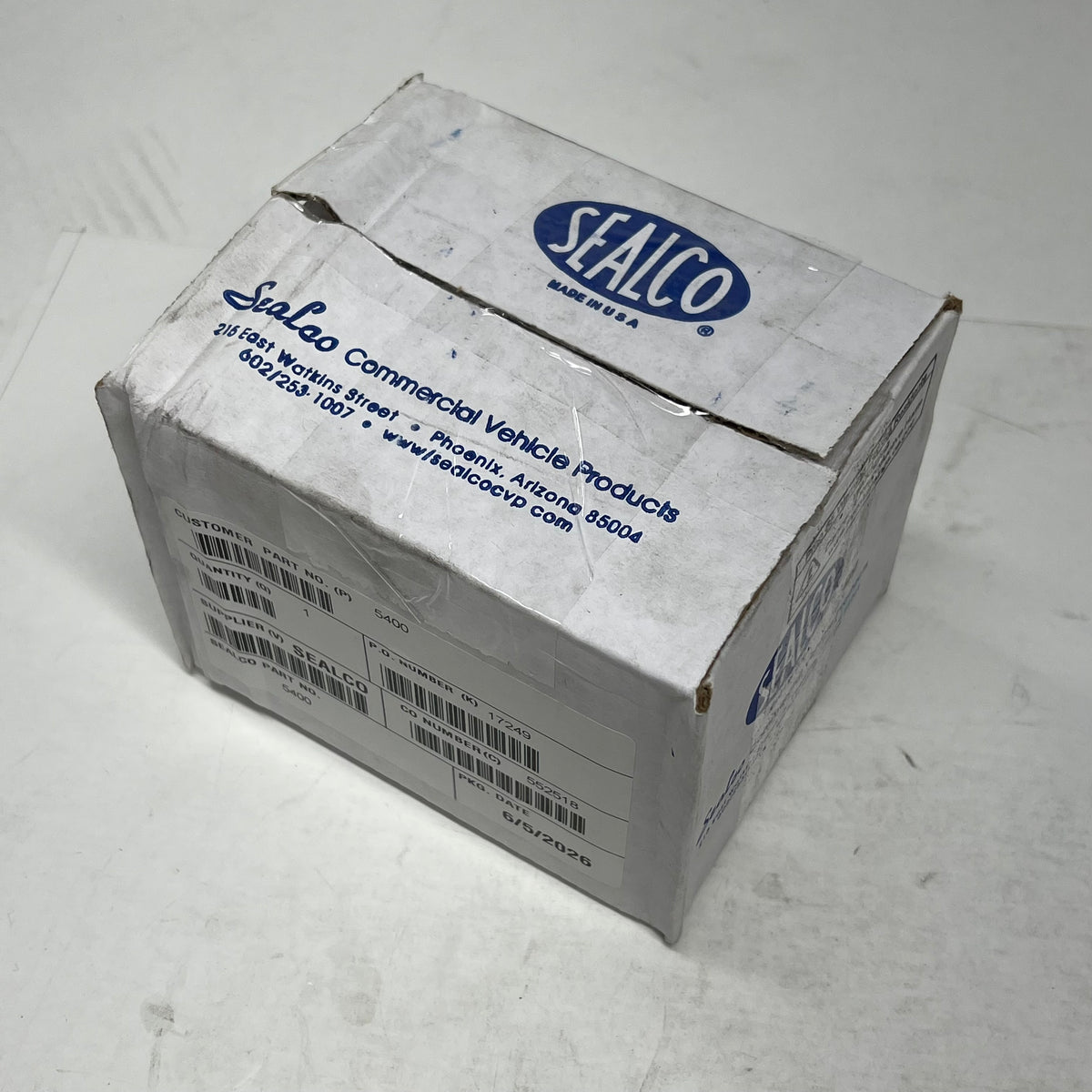 SEALCO Compressor Pressure Control Valve Straight Through 1/4" NPT Port 5400