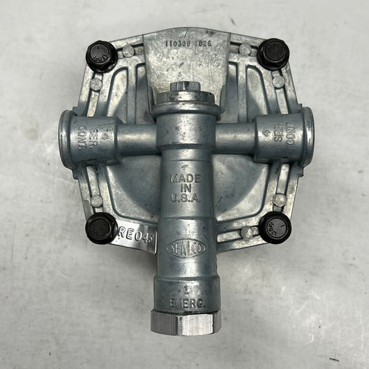 SEALCO Emergency Relay Valve Non Charging Style 4 Port 4.5 psi Silver 110338