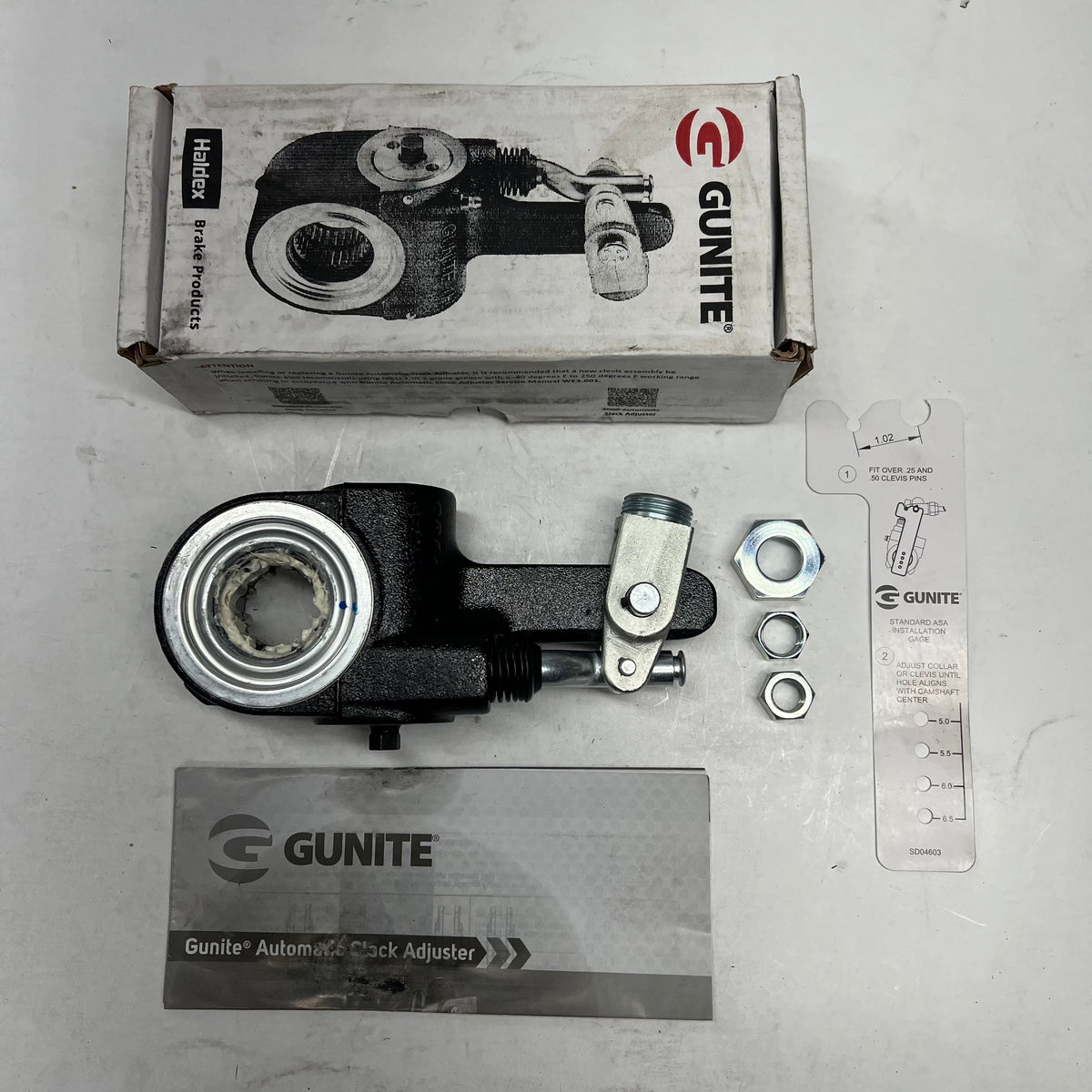 HALDEX Un-handed Brake Adjuster Gunite Genuine W/ Collar Lock Clevis AS1132