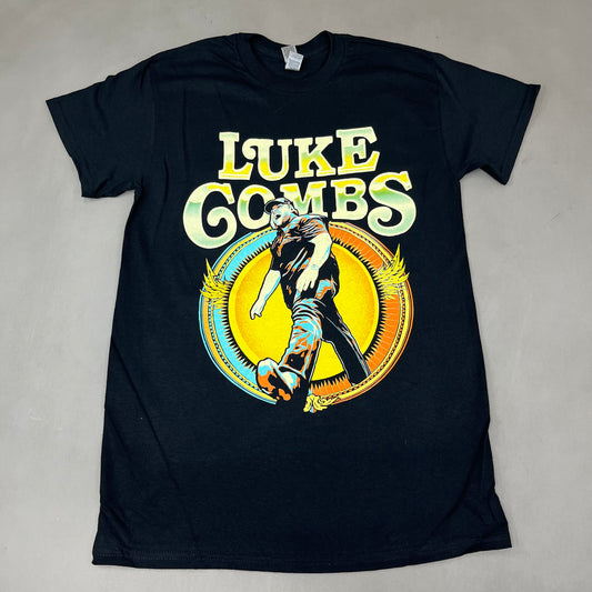 Luke Combs Stadium Tour 2022 Gildan Short Sleeve T-Shirt Unisex Sz S Black (New)