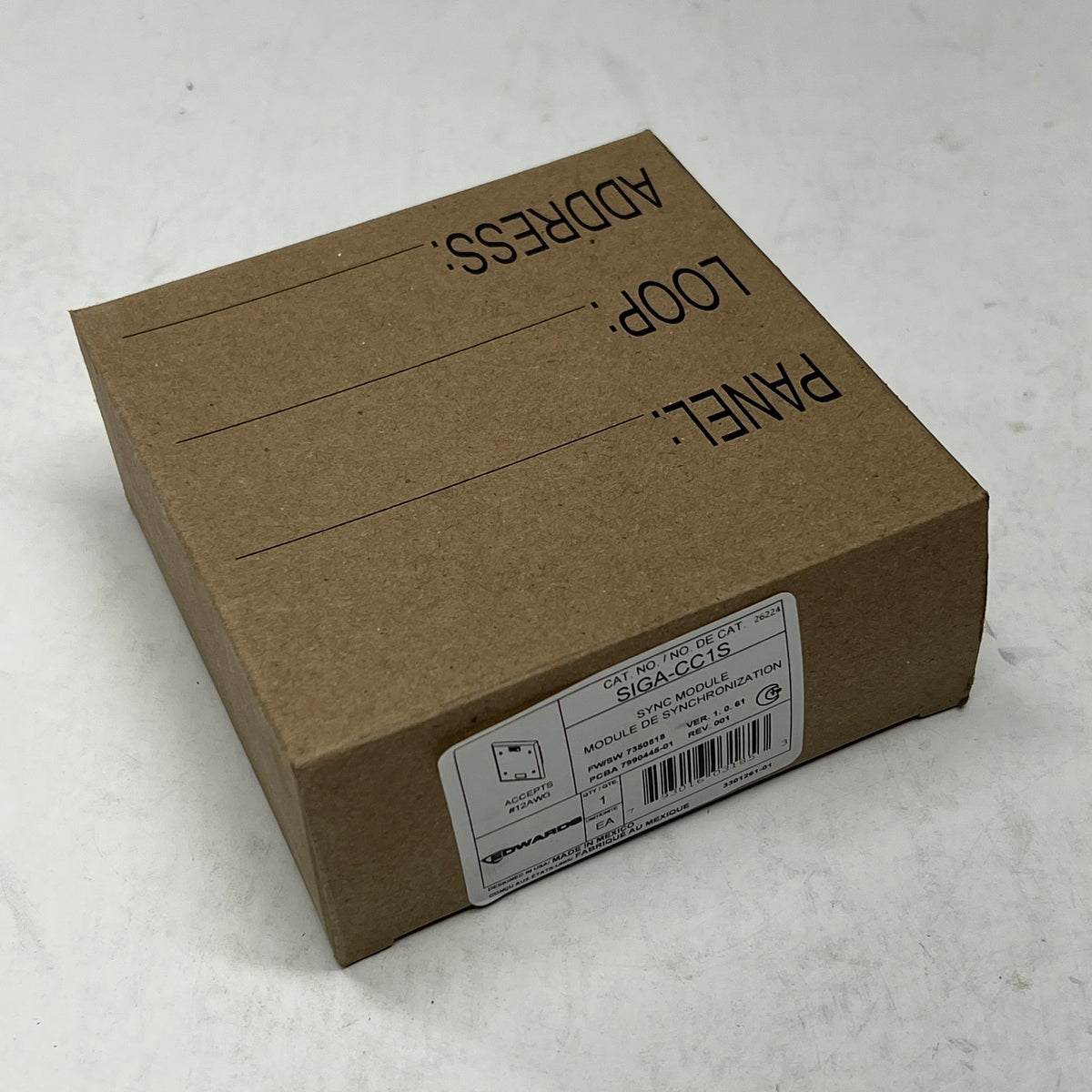 EDWARDS Carrier Synchronization Output Module Eelctronic Programing SIGA-CC1S