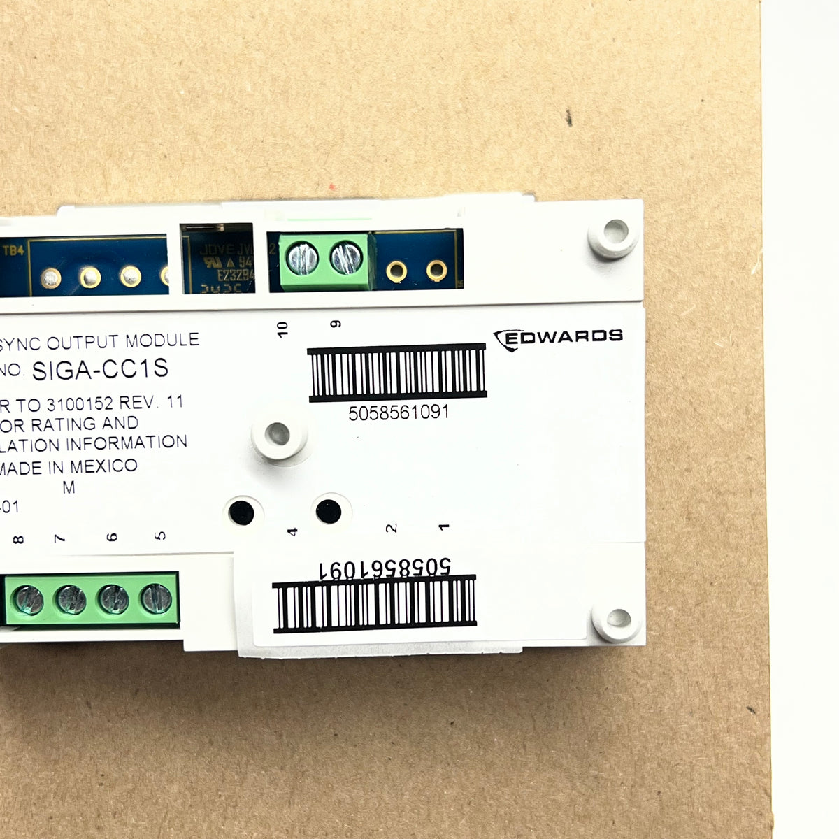 EDWARDS Carrier Synchronization Output Module Eelctronic Programing SIGA-CC1S