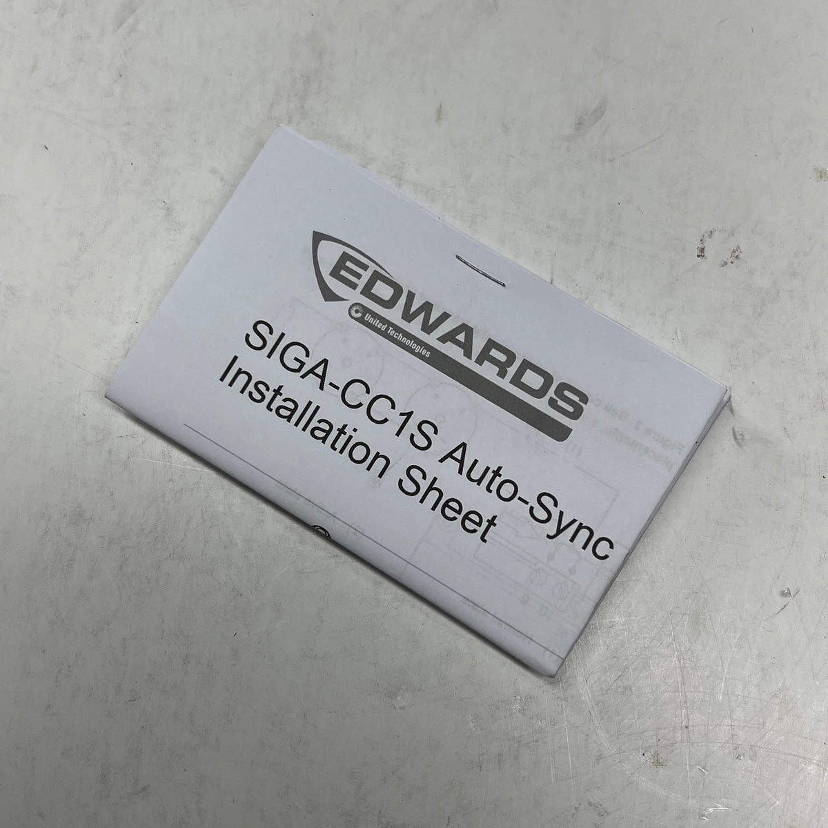 EDWARDS Carrier Synchronization Output Module Eelctronic Programing SIGA-CC1S