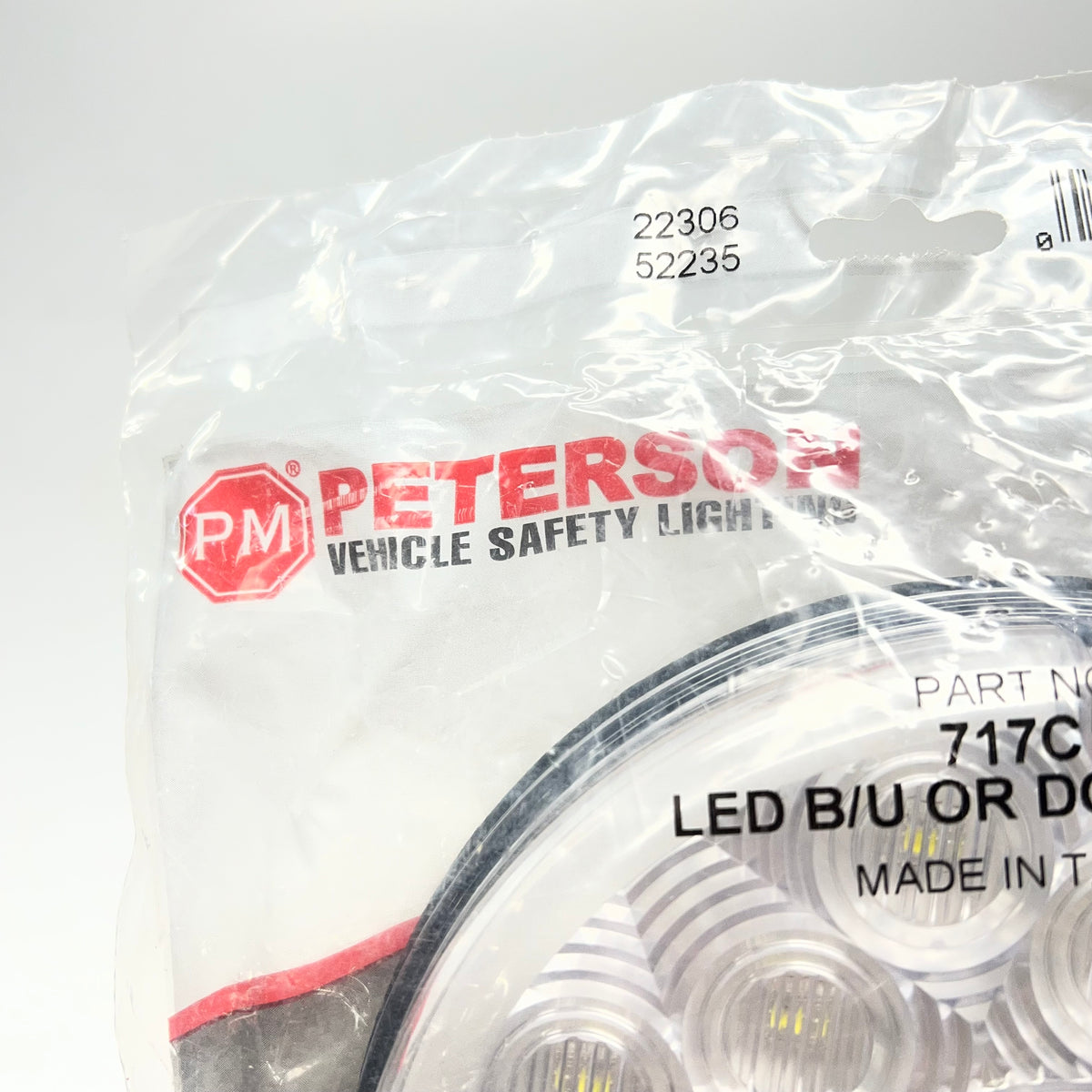 PETERSON Led Back-up Or Dome Light Hard-wire 7" Round Great White PET-717C