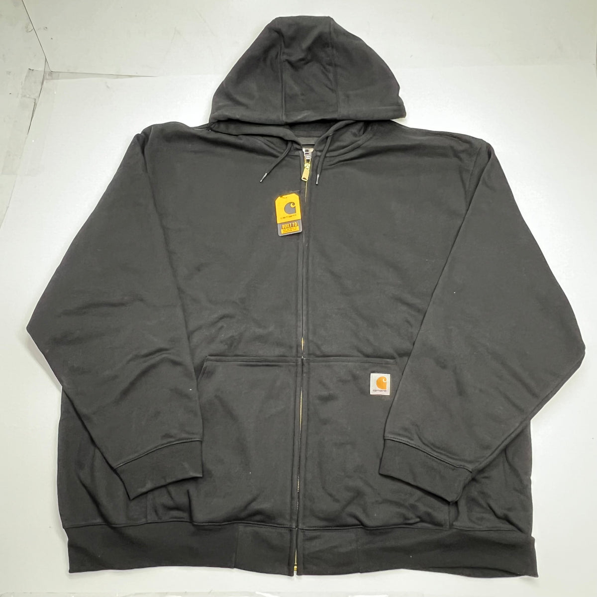 CARHARTT Loose Fit Midweight Full Zip Sweatshirt B&t Men's Sz 4X Black TS0122-M