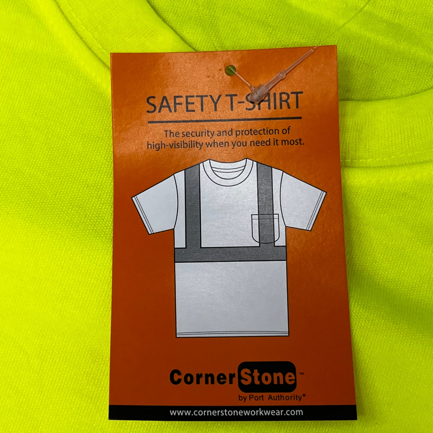 CORNERSTONE Pack of 6! Yellow Reflective Shirts Unisex Sz-4XL Neon Yellow (New)