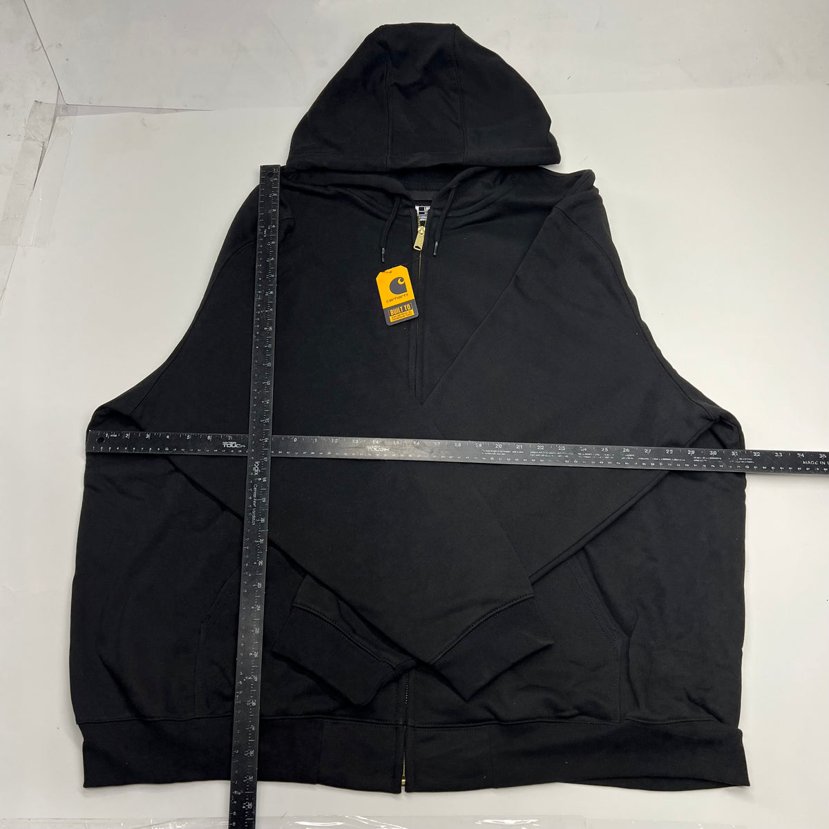CARHARTT Loose Fit Midweight Full Zip Sweatshirt B&t Men's Sz 4X Black TS0122-M