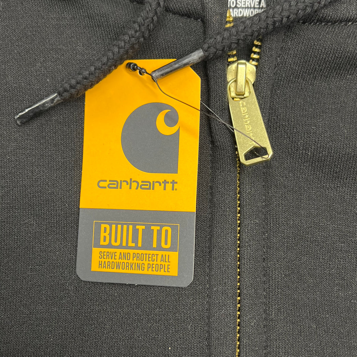 CARHARTT Loose Fit Midweight Full Zip Sweatshirt B&t Men's Sz 4X Black TS0122-M