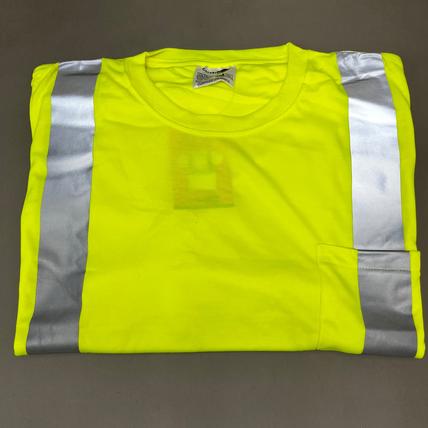 CORNERSTONE Pack of 6! Yellow Reflective Shirts Unisex Sz-4XL Neon Yellow (New)