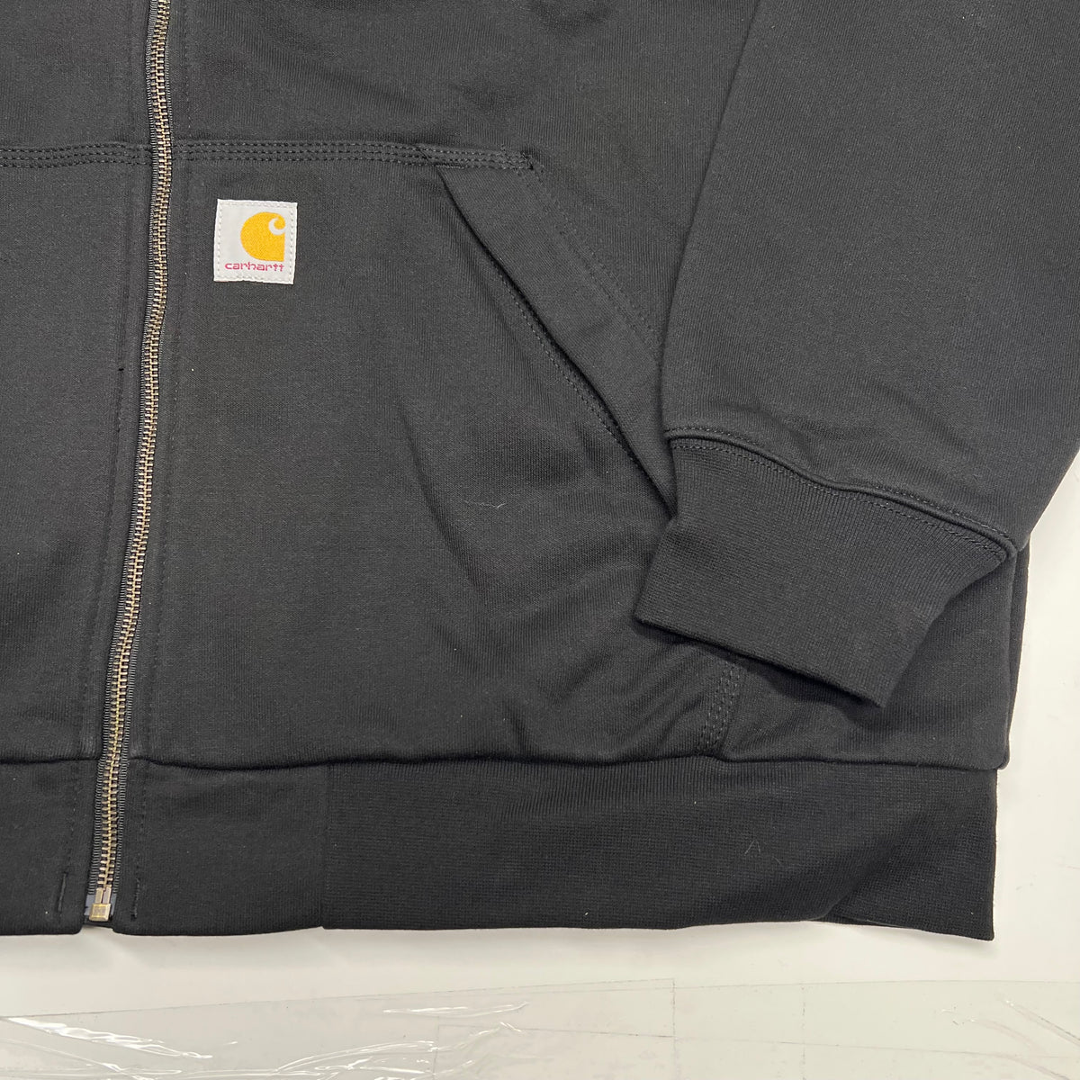 CARHARTT Paxton Thermal Lined Full Zip Sweatshirt Men's Sz Tall XL Black TS4078-M