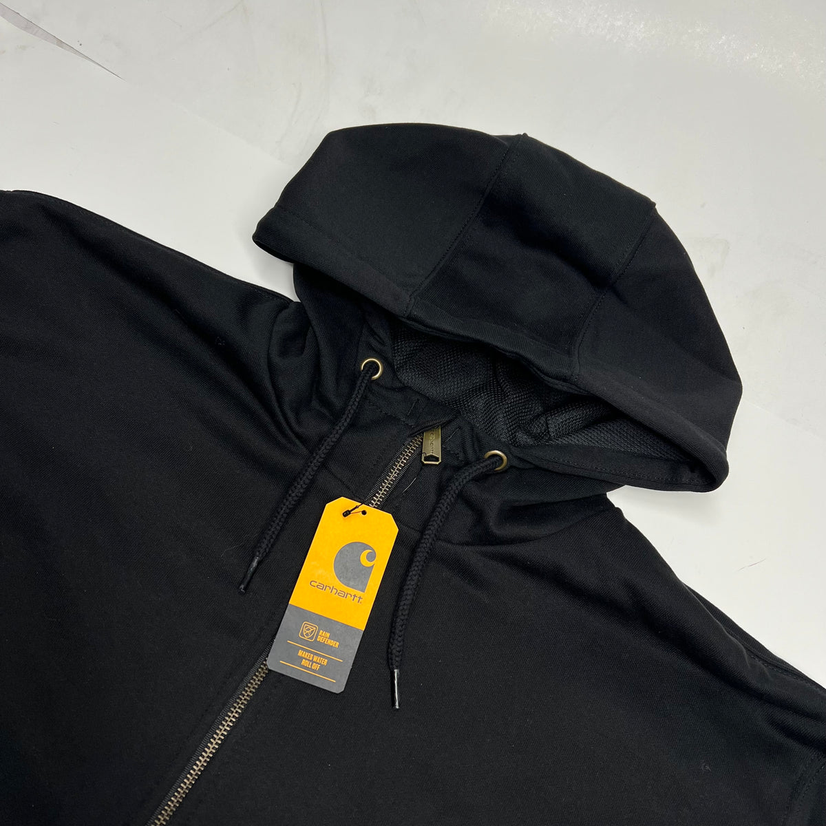 CARHARTT Paxton Thermal Lined Full Zip Sweatshirt Men's Sz Tall XL Black TS4078-M