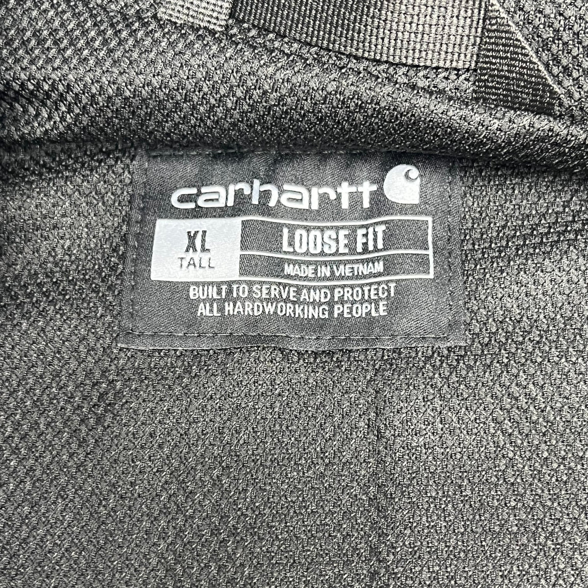 CARHARTT Paxton Thermal Lined Full Zip Sweatshirt Men's Sz Tall XL Black TS4078-M