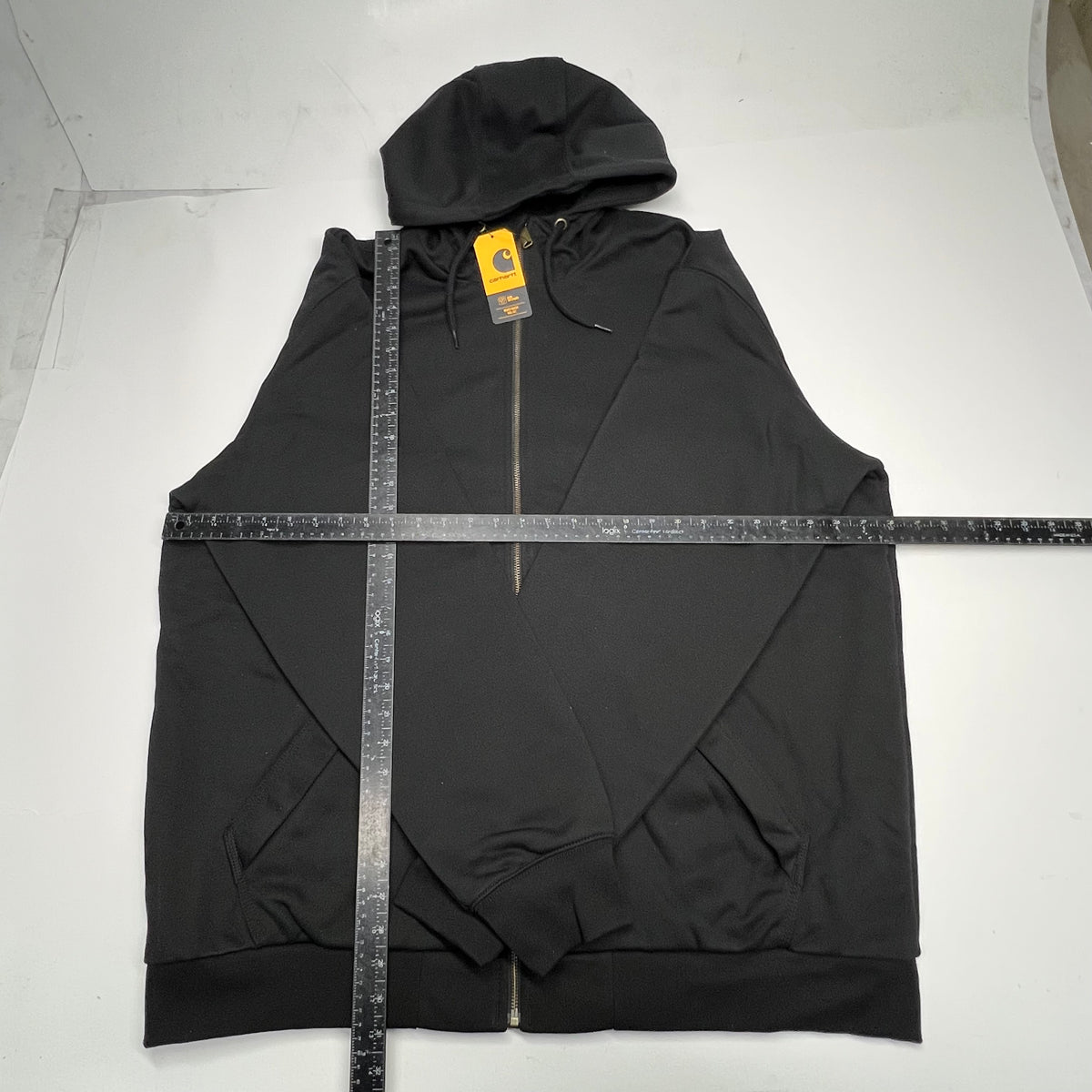 CARHARTT Paxton Thermal Lined Full Zip Sweatshirt Men's Sz Tall XL Black TS4078-M