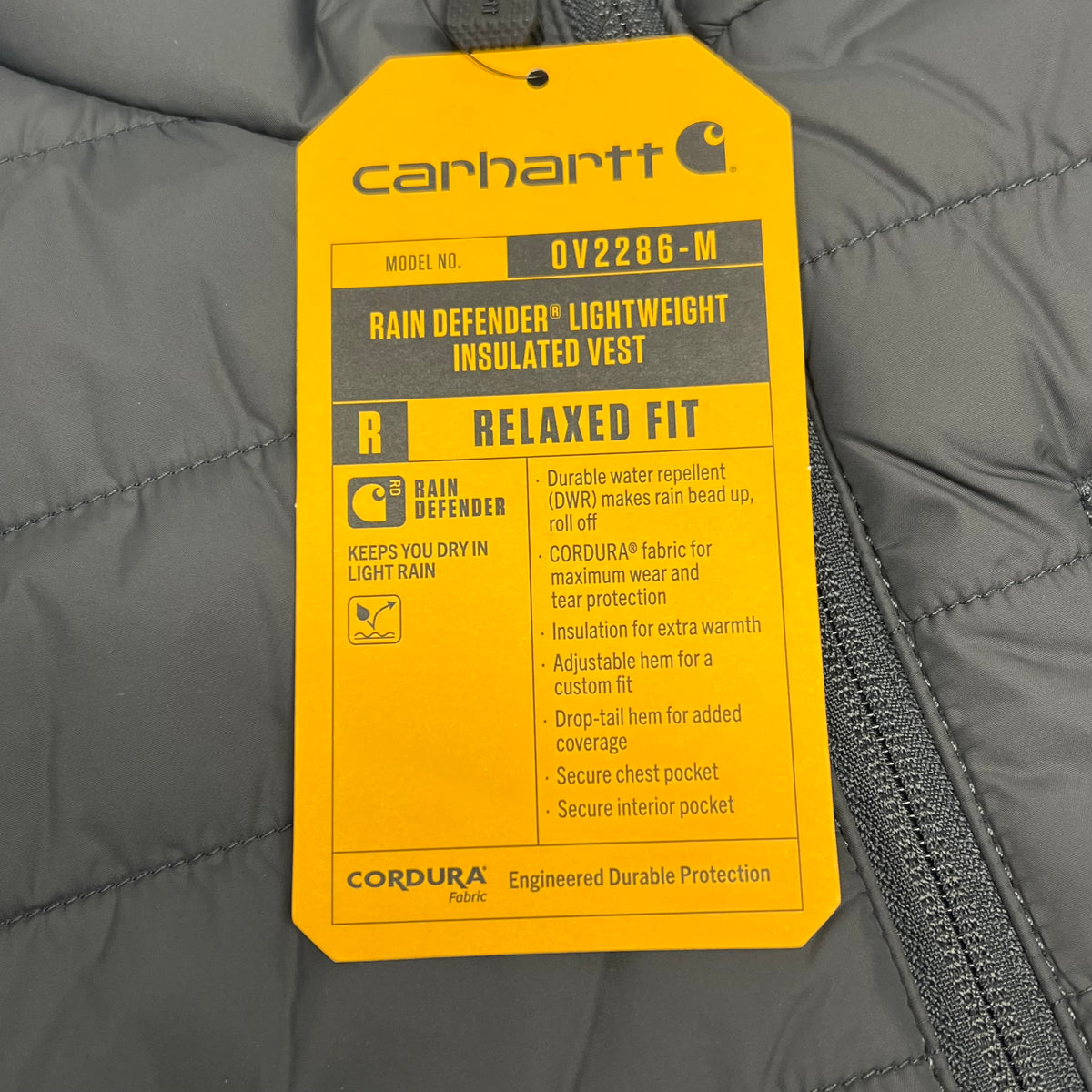 CARHARTT Gilliam Vest Relaxed Fit Quilted Nylon Men's Sz 3XL Shadow 0V2286-M