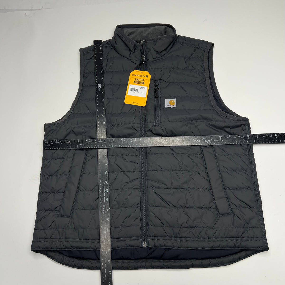 CARHARTT Gilliam Vest Relaxed Fit Quilted Nylon Men's Sz L Shadow 0V2286-M