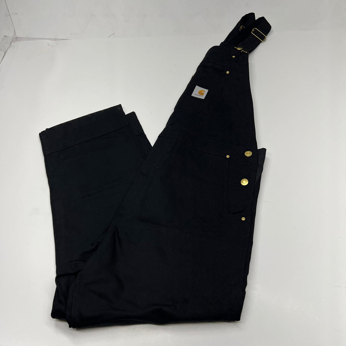 CARHARTT Iconic R01 Duck Rib Overall Wind Fighter 32X32 Black 102776-001