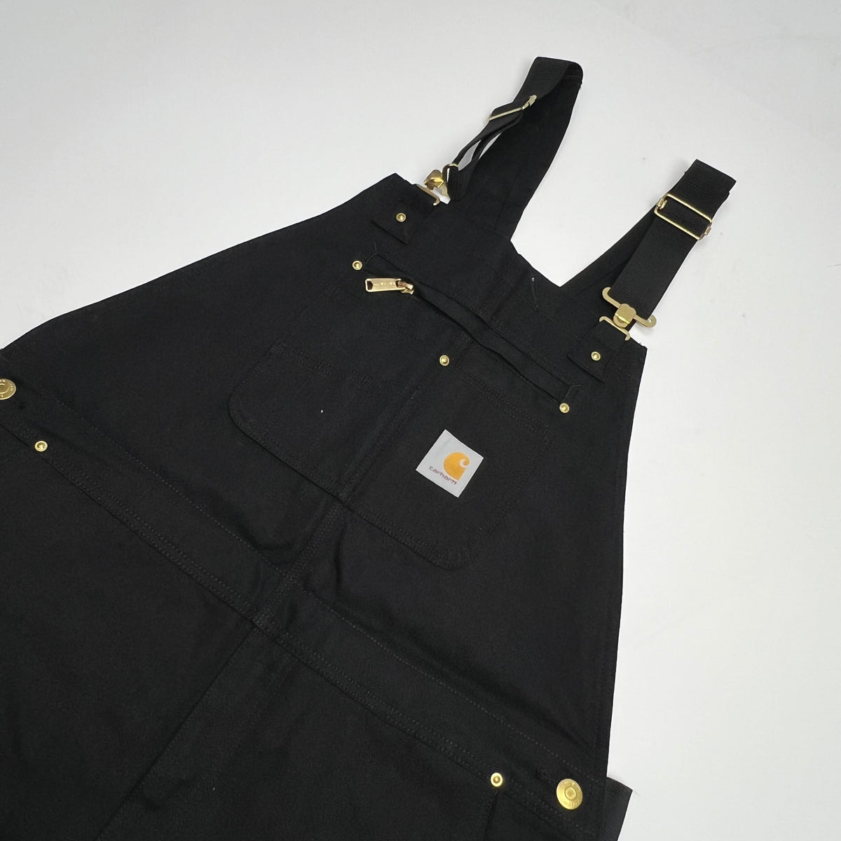 CARHARTT Iconic R01 Duck Rib Overall Wind Fighter 32X32 Black 102776-001