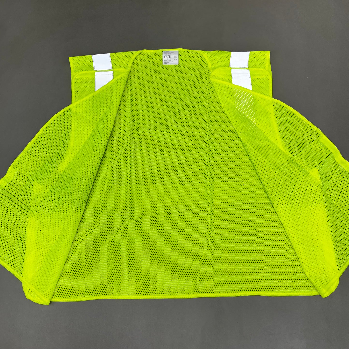 ASN INC Yellow Reflective Safety Vest Unisex Sz-XL Neon Yellow 1409225 (New)
