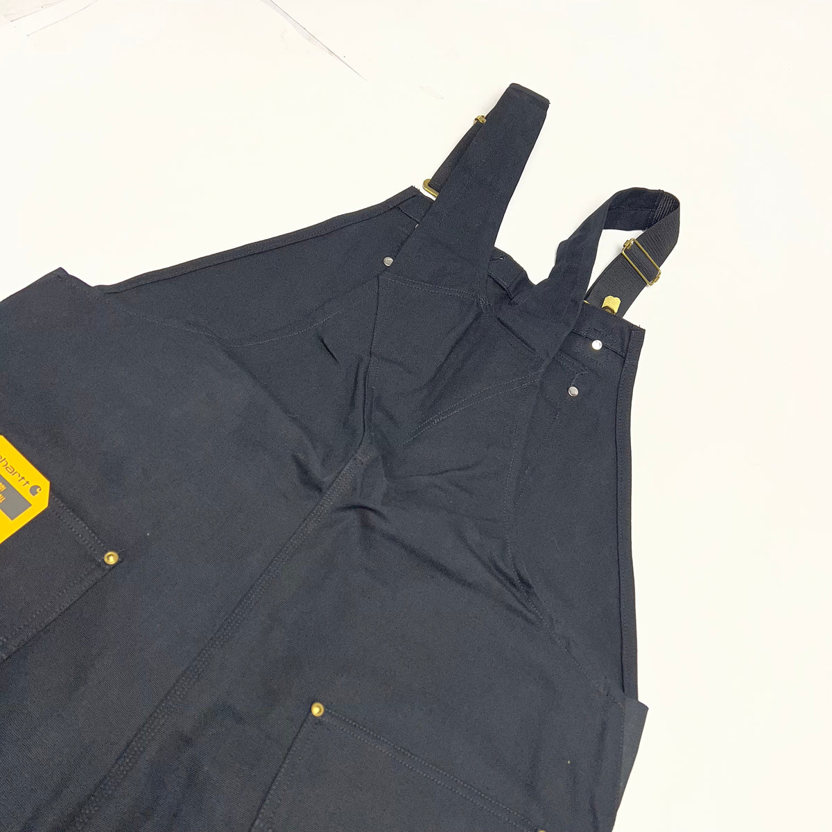 CARHARTT Iconic R01 Duck Rib Overall Wind Fighter 32X32 Black 102776-001