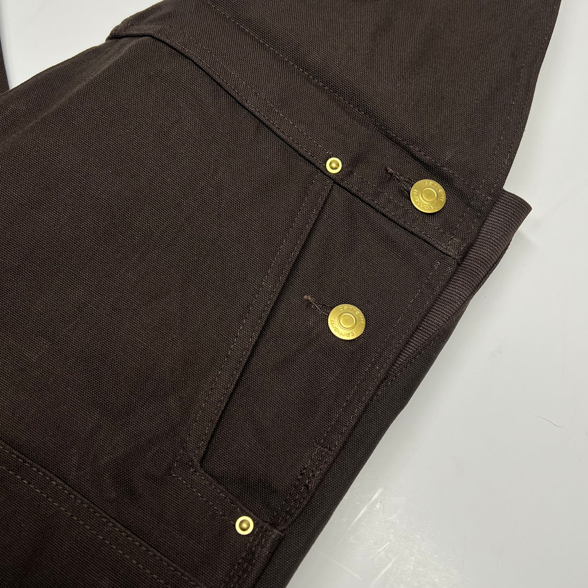 CARHARTT Duck Bib Overall Iconic R01-M Men's Sz 36 x 30 Brown 102776-DKB