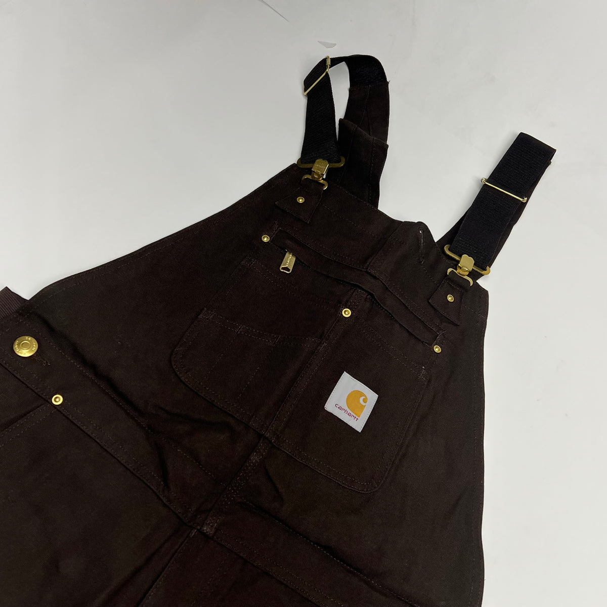 CARHARTT Duck Bib Overall Iconic R01-M Men's Sz 36 x 30 Brown 102776-DKB