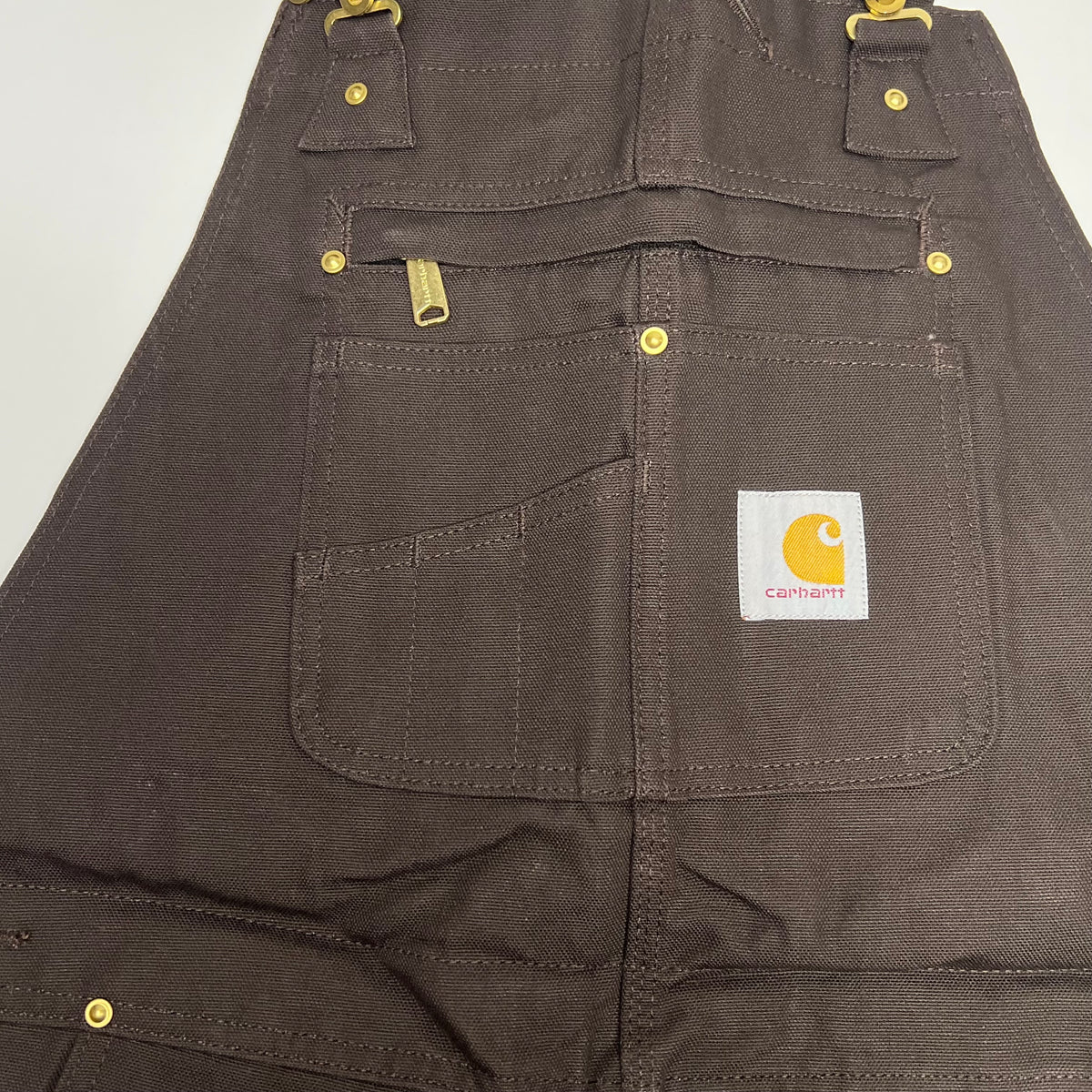 CARHARTT Duck Bib Overall Iconic R01-M Men's Sz 36 x 30 Brown 102776-DKB