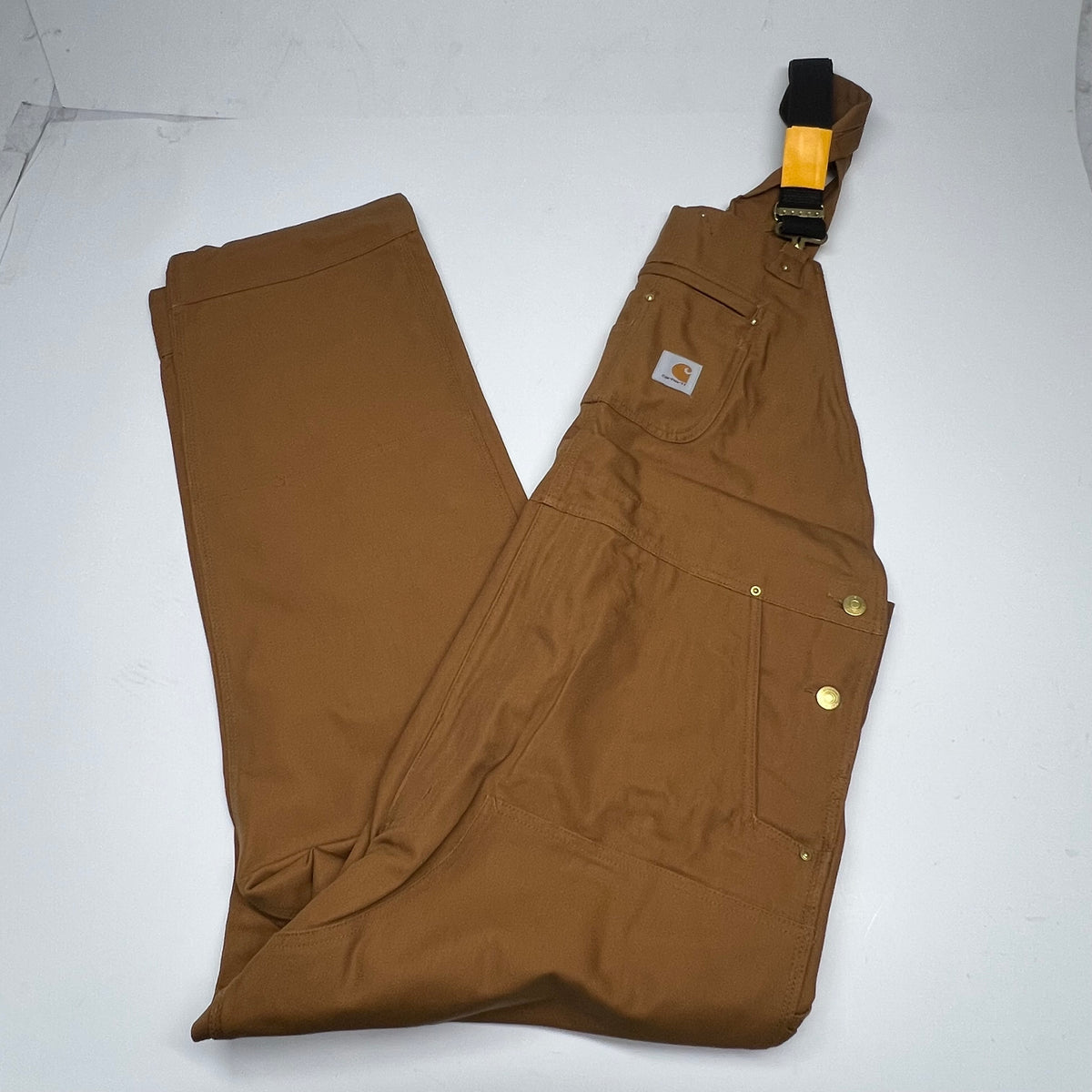 CARHARTT Iconic R01 Duck Bib Overall Men's Sz 30x34 Relaxed Fit Carhartt Brown