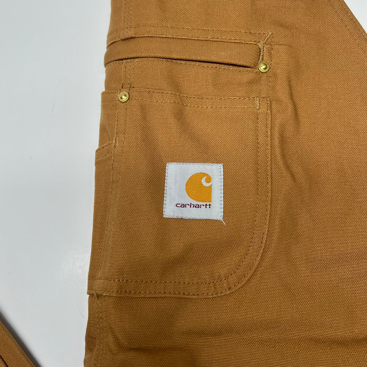 CARHARTT Iconic R01 Duck Bib Overall Men's Sz 30x34 Relaxed Fit Carhartt Brown