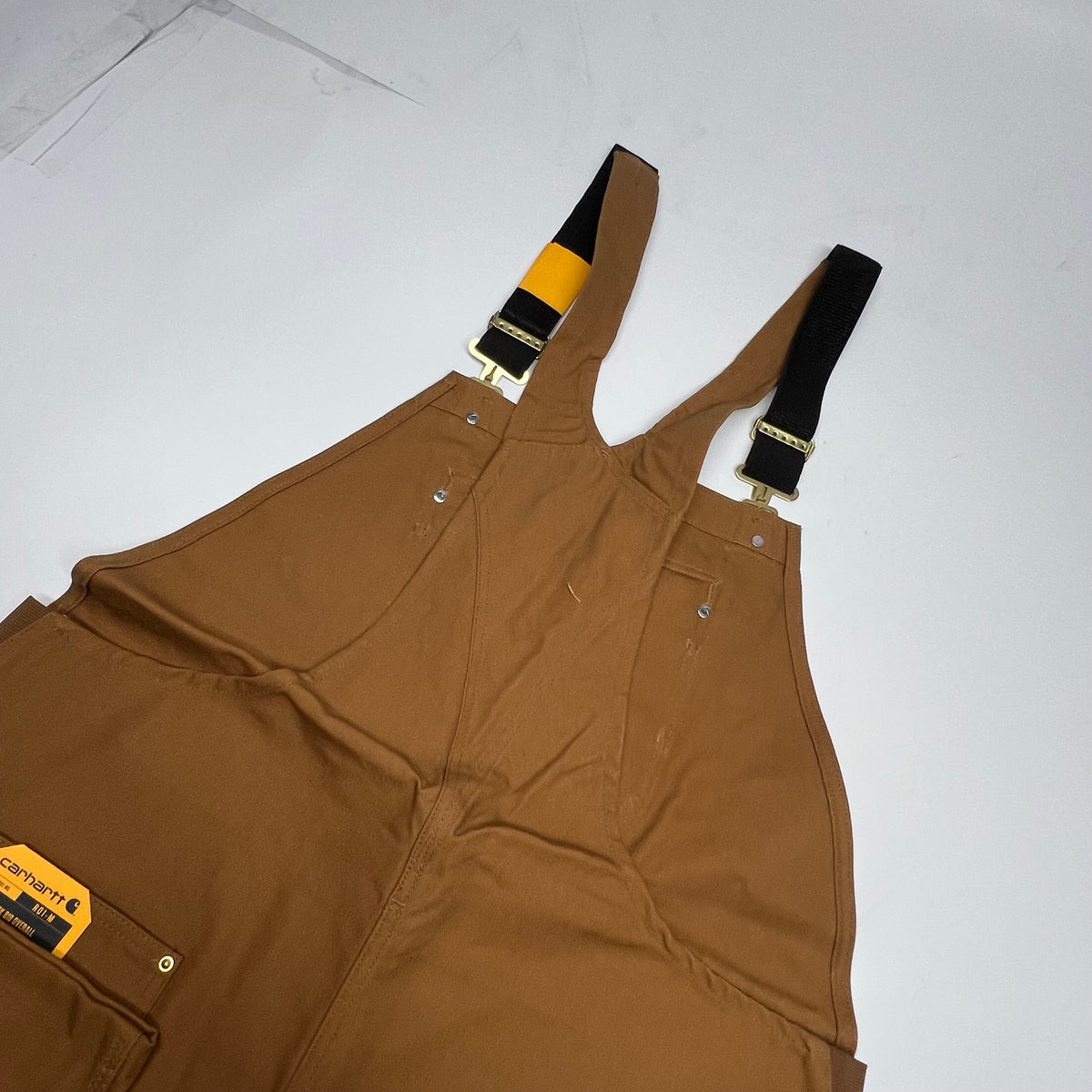 CARHARTT Iconic R01 Duck Bib Overall Men's Sz 30x34 Relaxed Fit Carhartt Brown