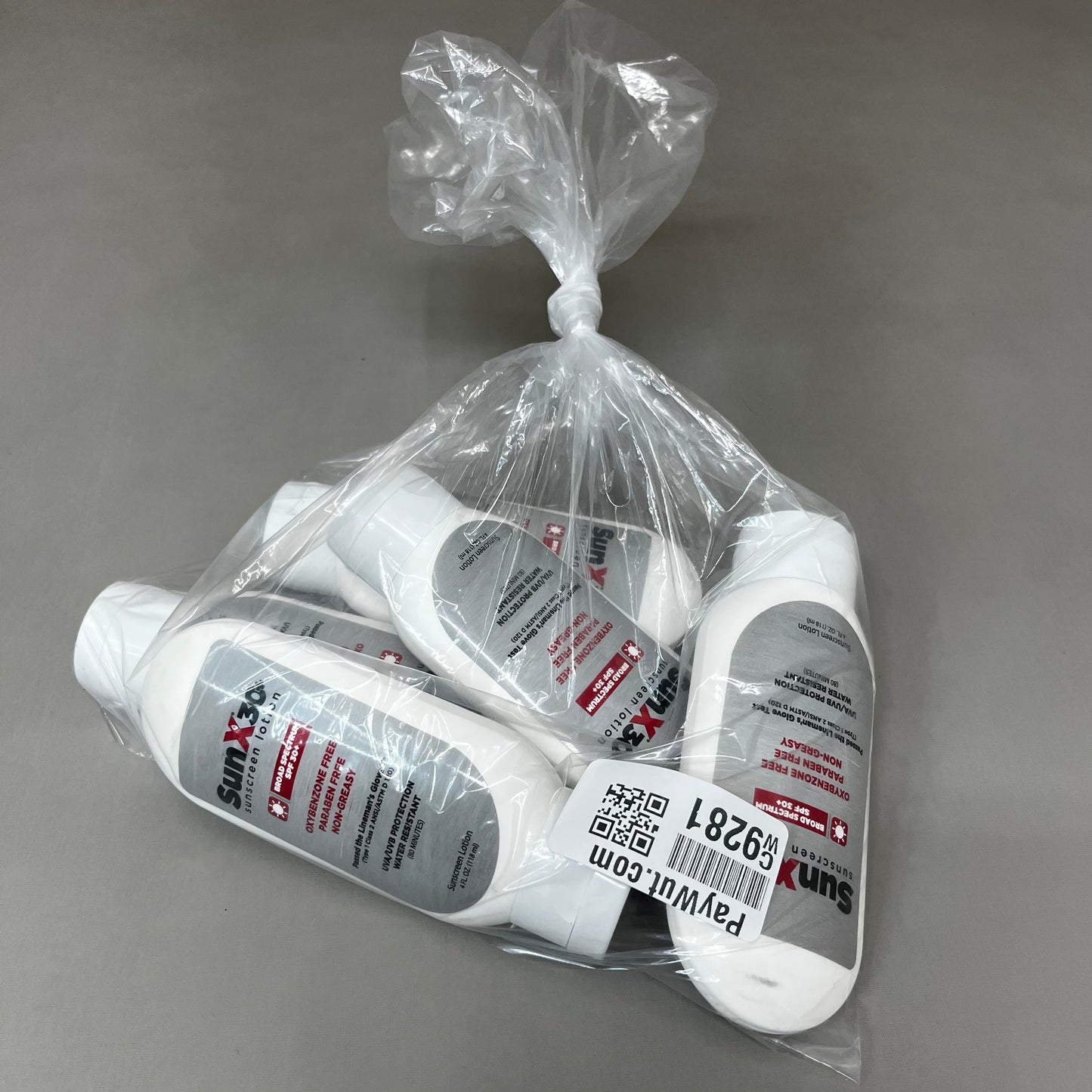 CORTEX 5 Pack! SUNX Sunscreen Lotion Tottle Bottle SPF 30 4 fl oz. 1PBT3 (New)