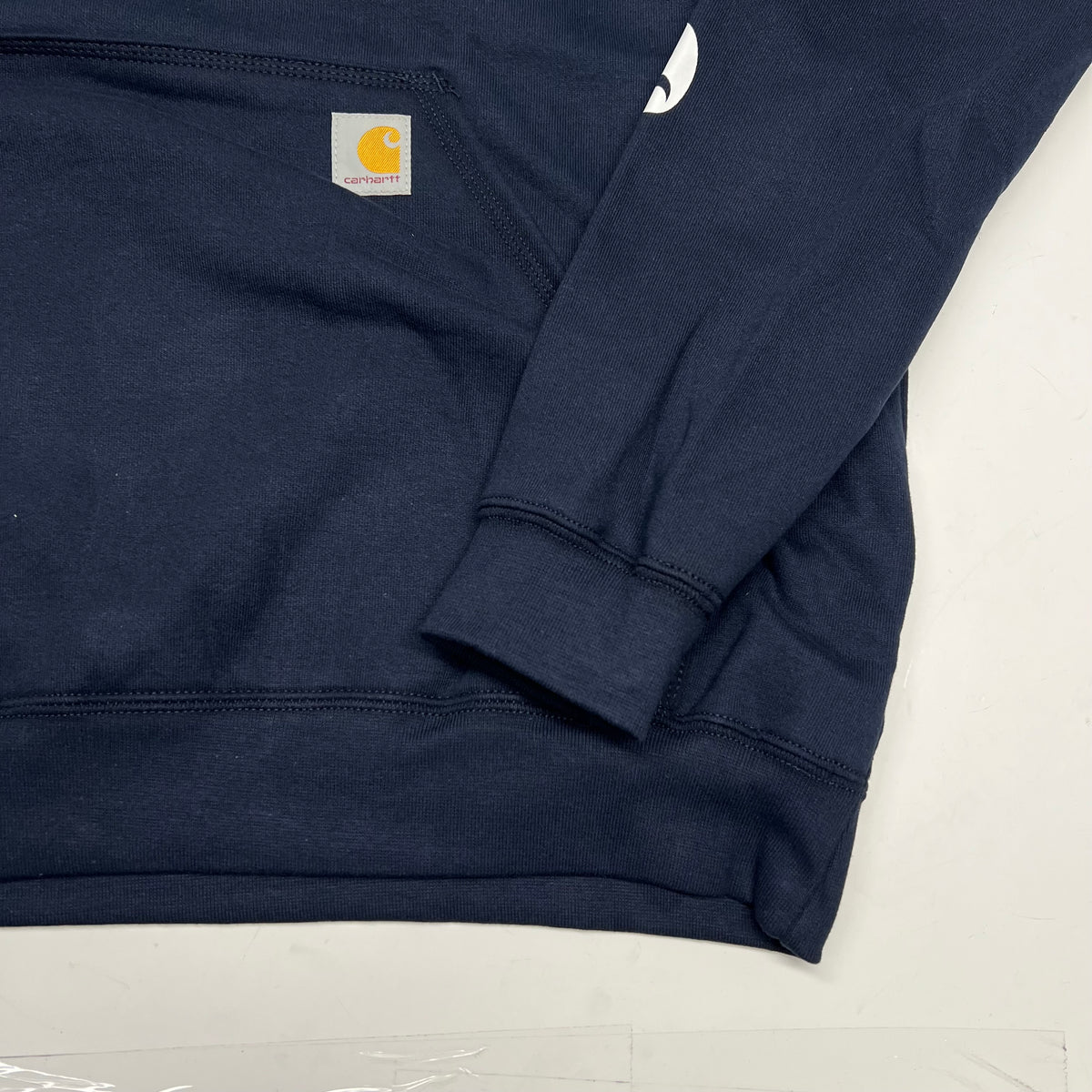 CARHARTT Iconic K288 Logo Graphic Sweatshirt Men's Sz Tall L New Navy TS0288-M