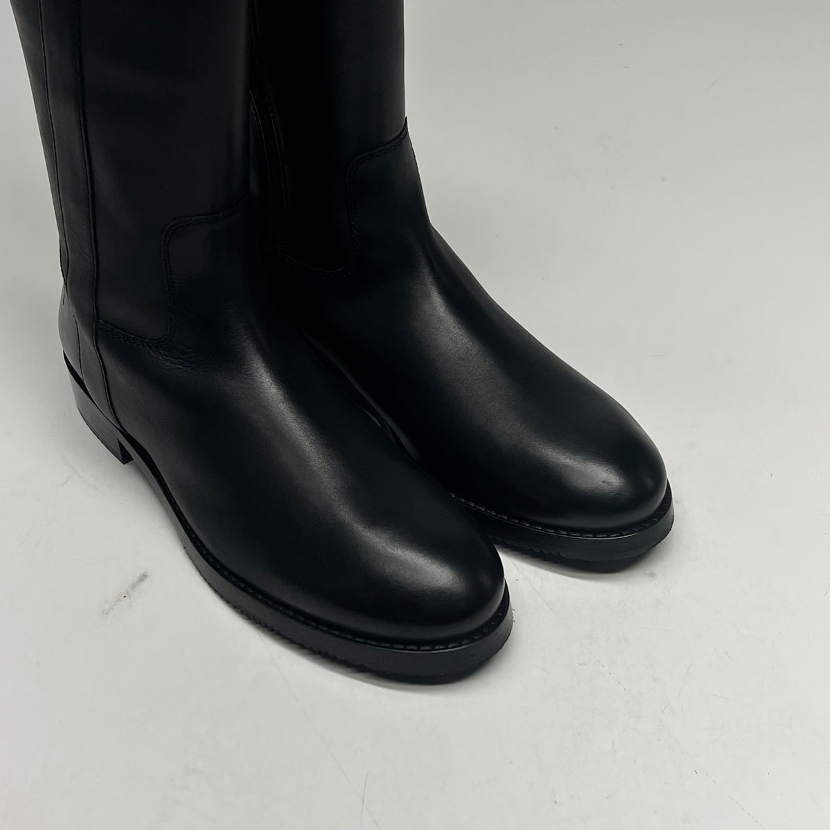 FRYE Melissa Button Tall Inside Zip Wide Calf Women's Sz 6.5M Black FR41971-BLAC