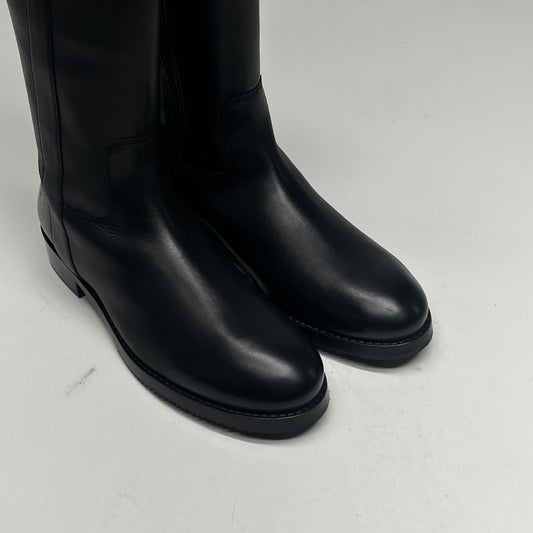 FRYE Melissa Button Tall Inside Zip Wide Calf Women's Sz 6.5M Black FR41971-BLAC